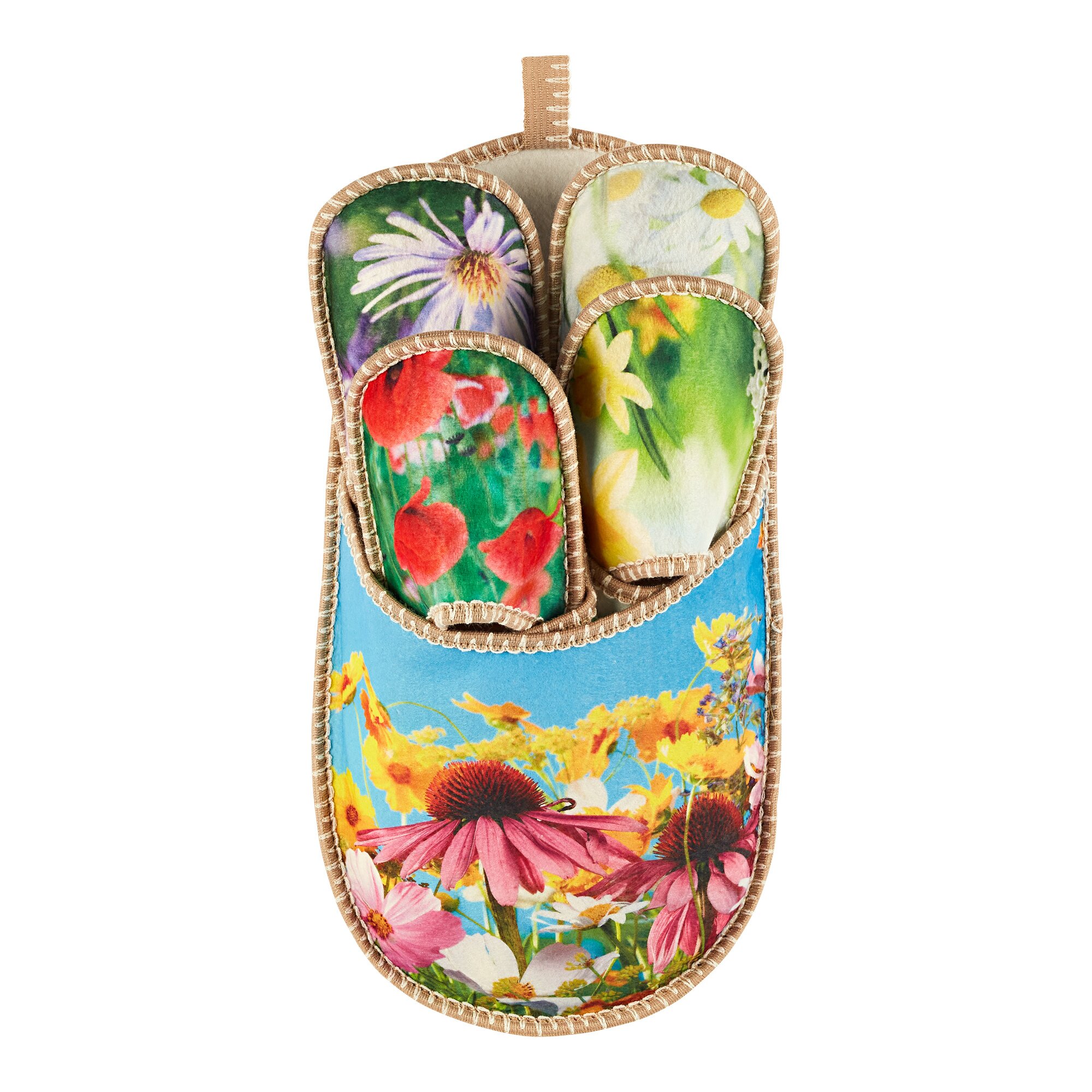 Pantoufles d'invités, 4 paires