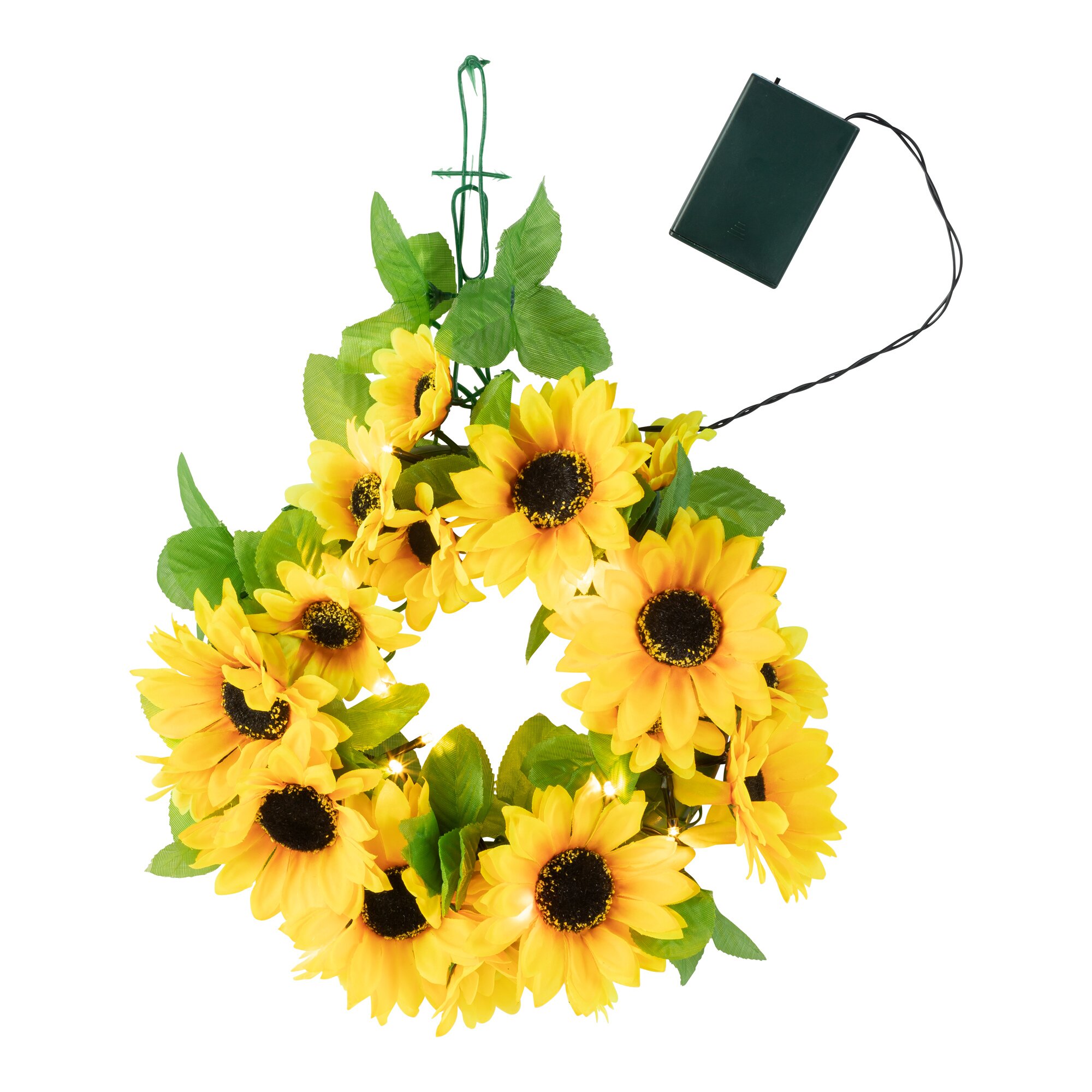 LED-Kranz Sonnenblumen