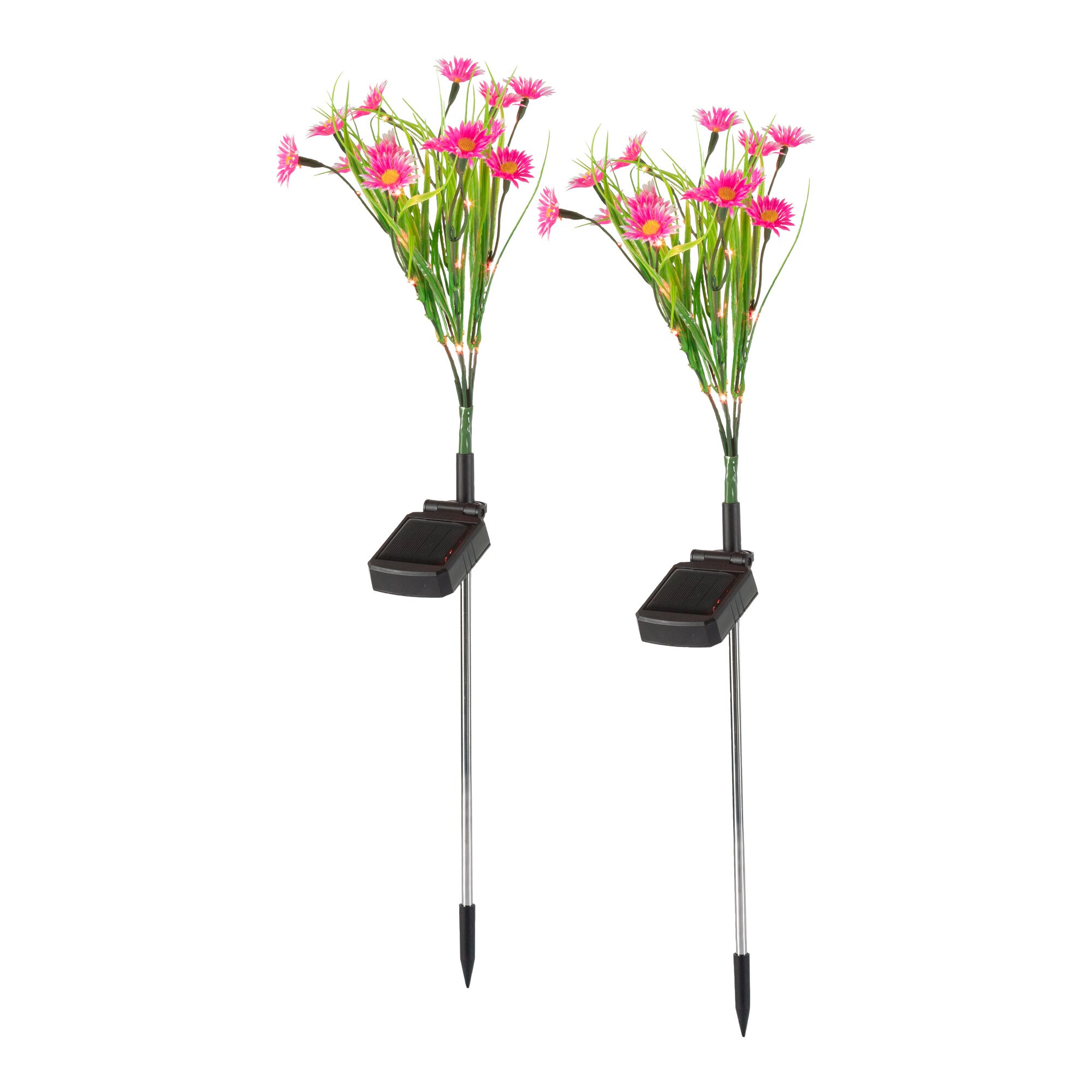 genialo® Solar-Blumen Margeriten, 2 Stück