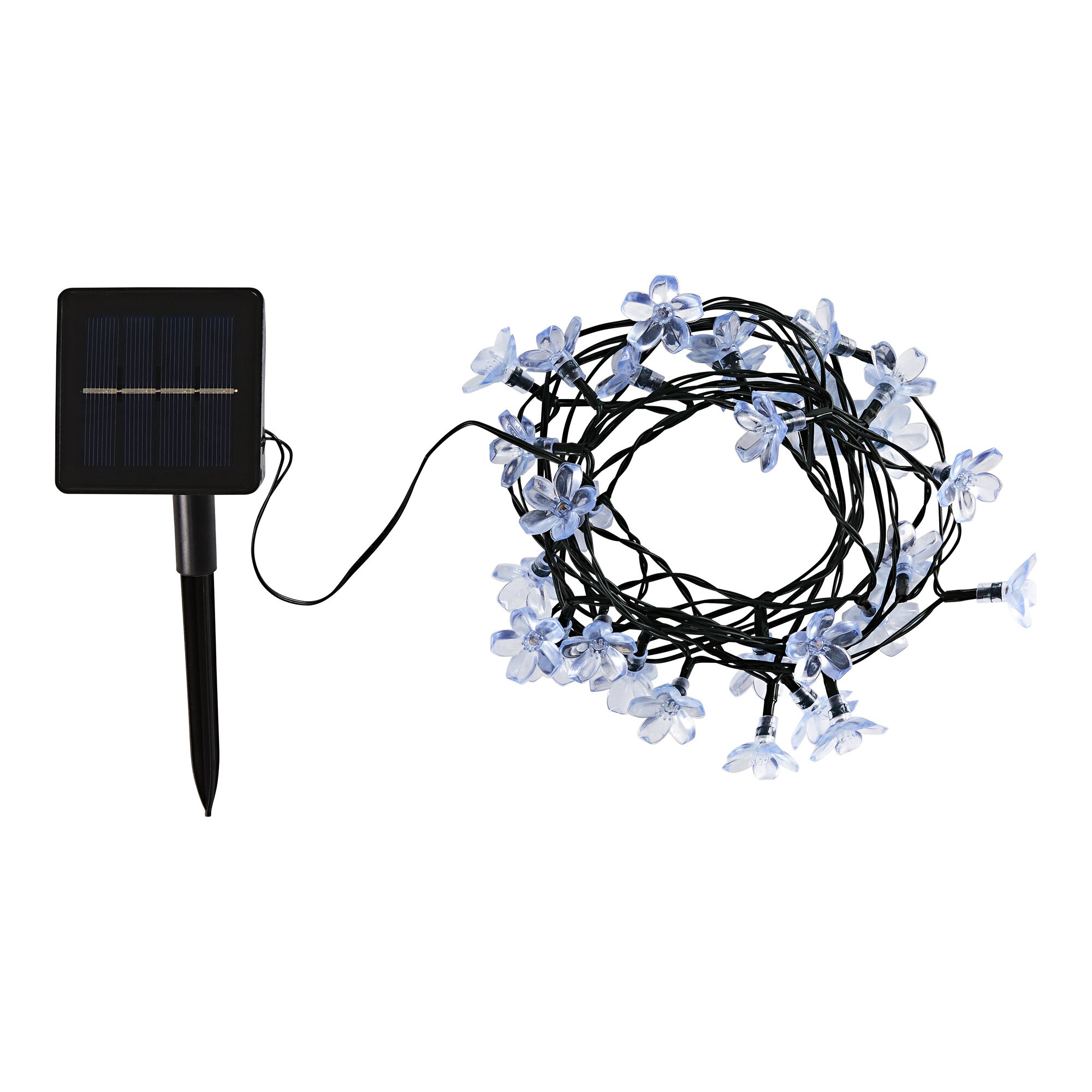 Guirlande lumineuse solaire Fleurs colorées