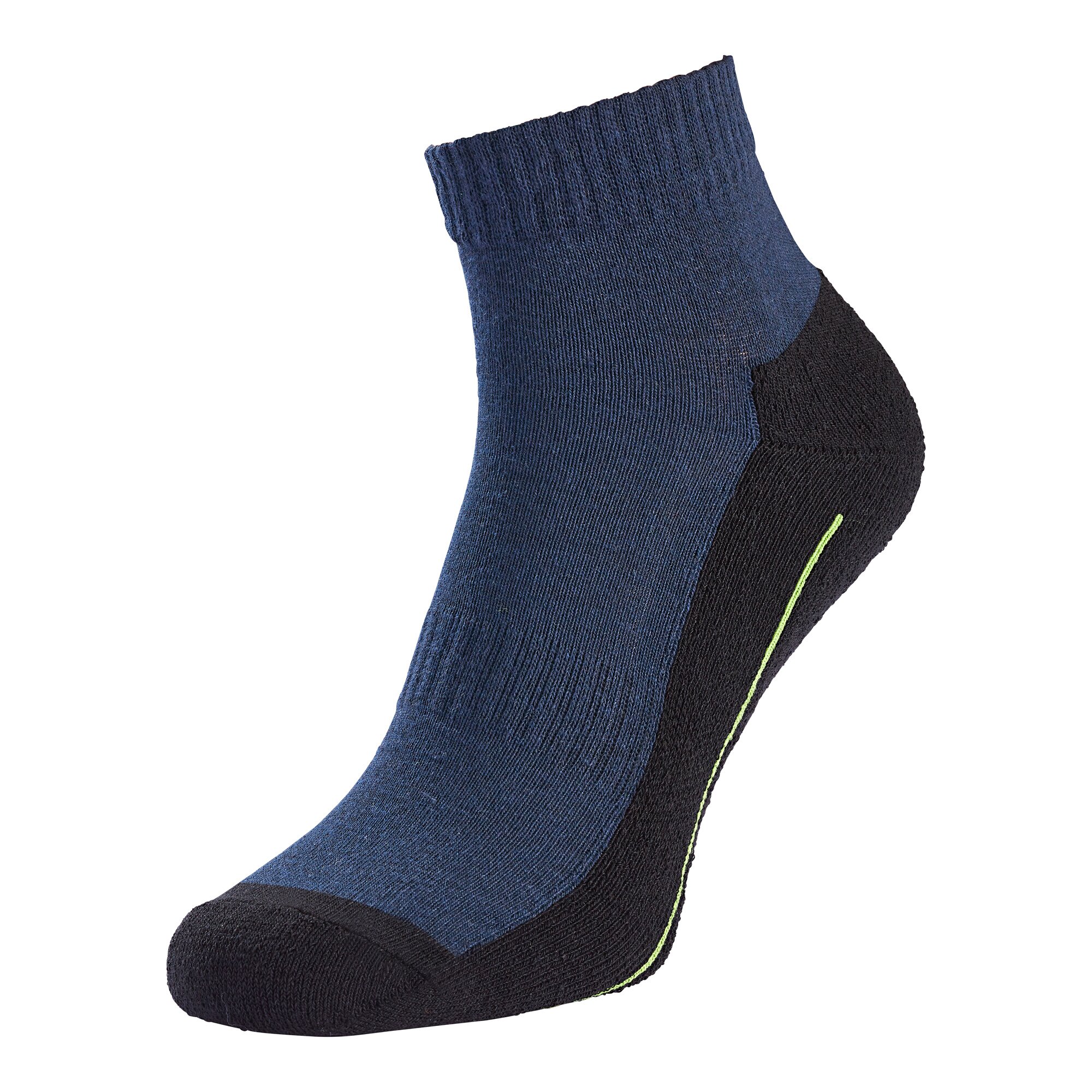 Aktiv-Sneaker-Socken, 2 Paar, Größe: 43, blau