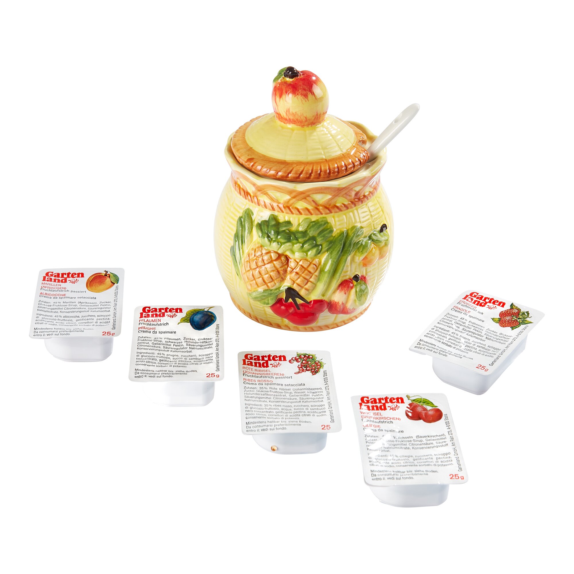 Marmeladen-Topf + 5 Marmeladensorten