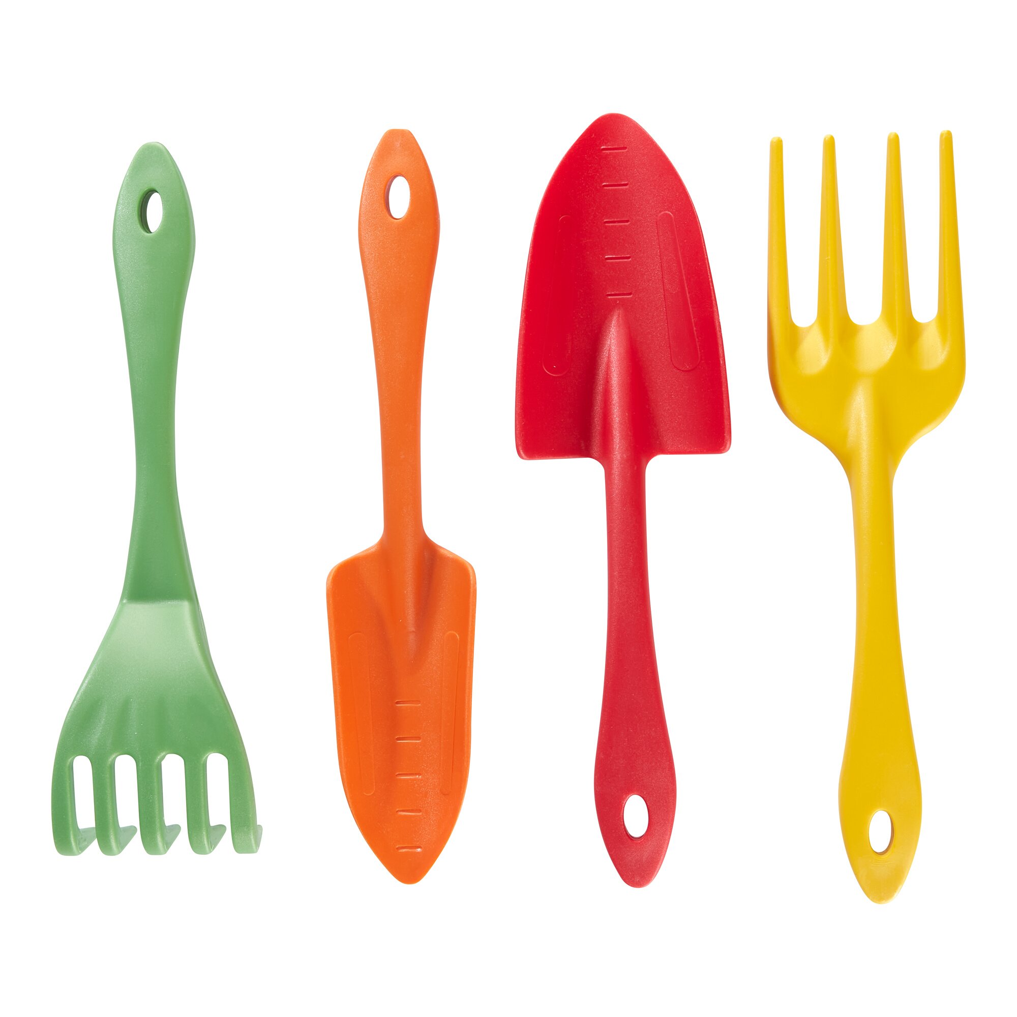 genialo®Mini-Gartenwerkzeuge Kunterbunt, 4 Stück