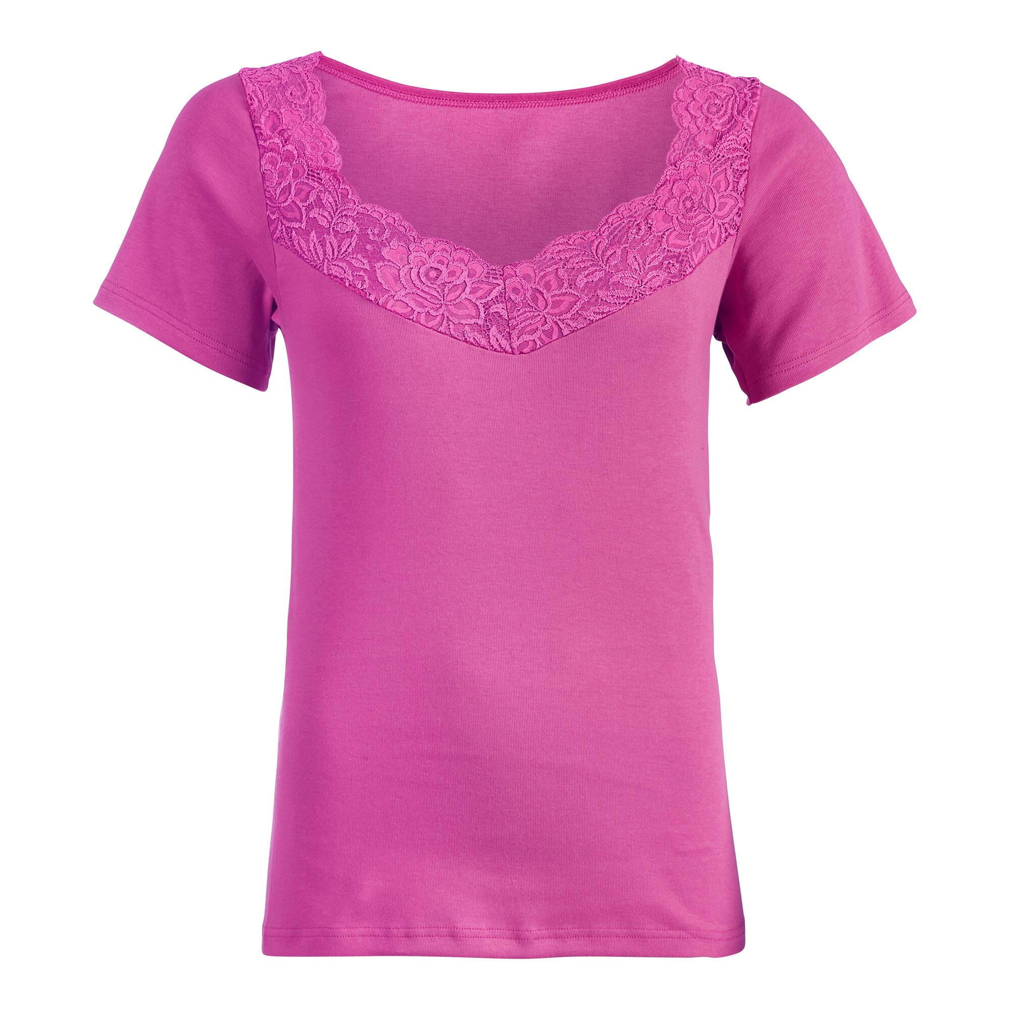 Spitzen-Baumwollshirt Silvia, Größe: L