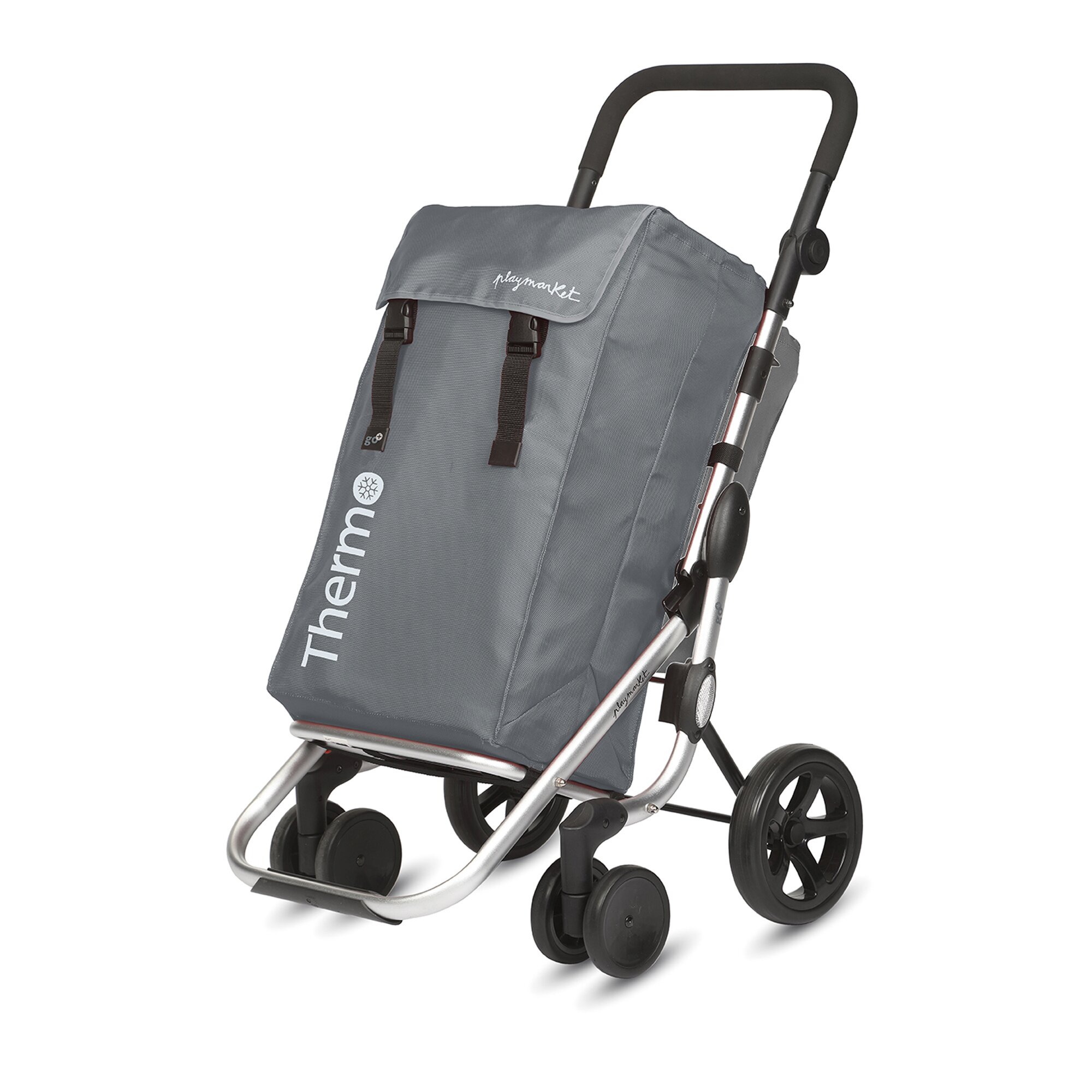 Einkaufstrolley Go Plus, grau