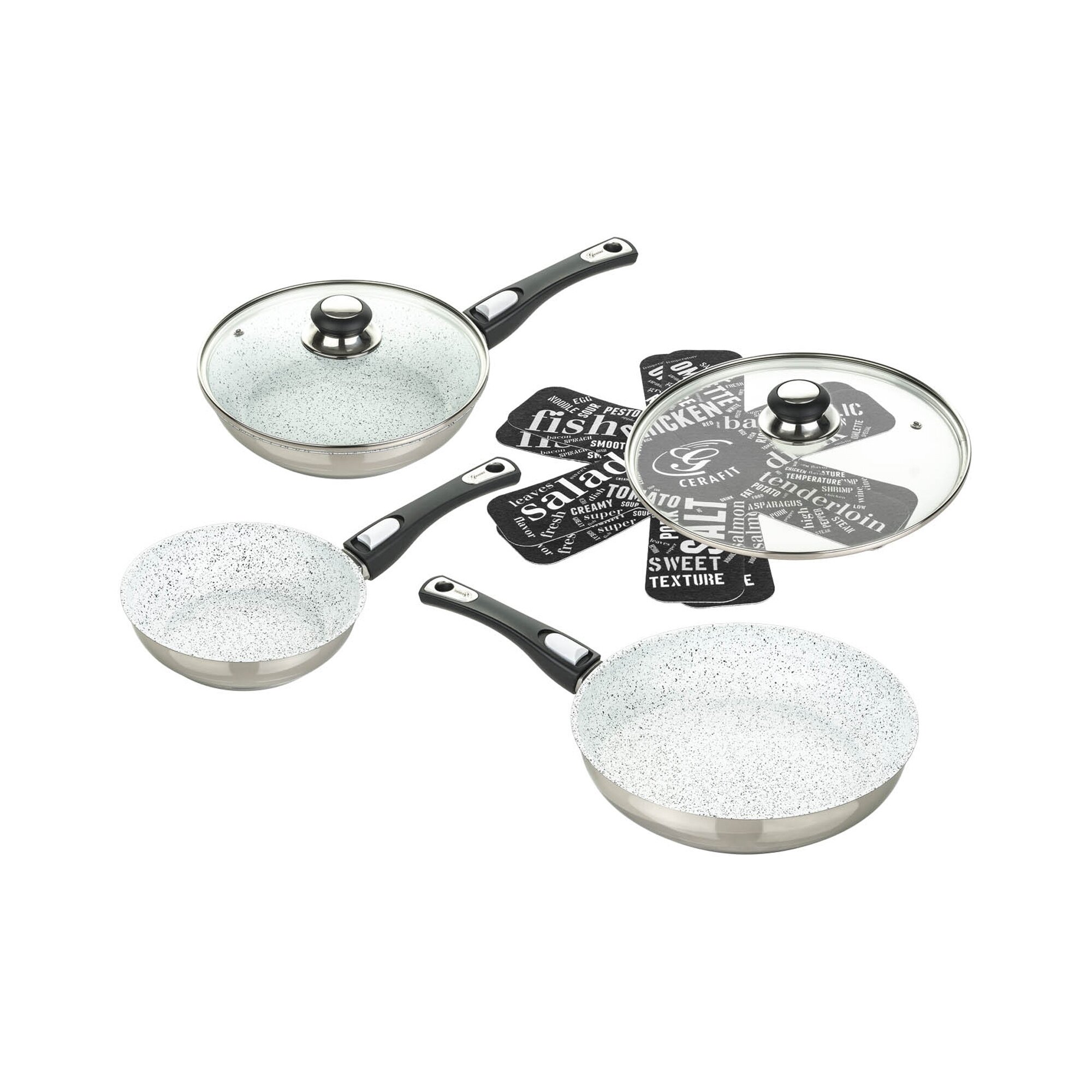 Pfannen-Set Cerafit Mont-Blanc, 7 teilig