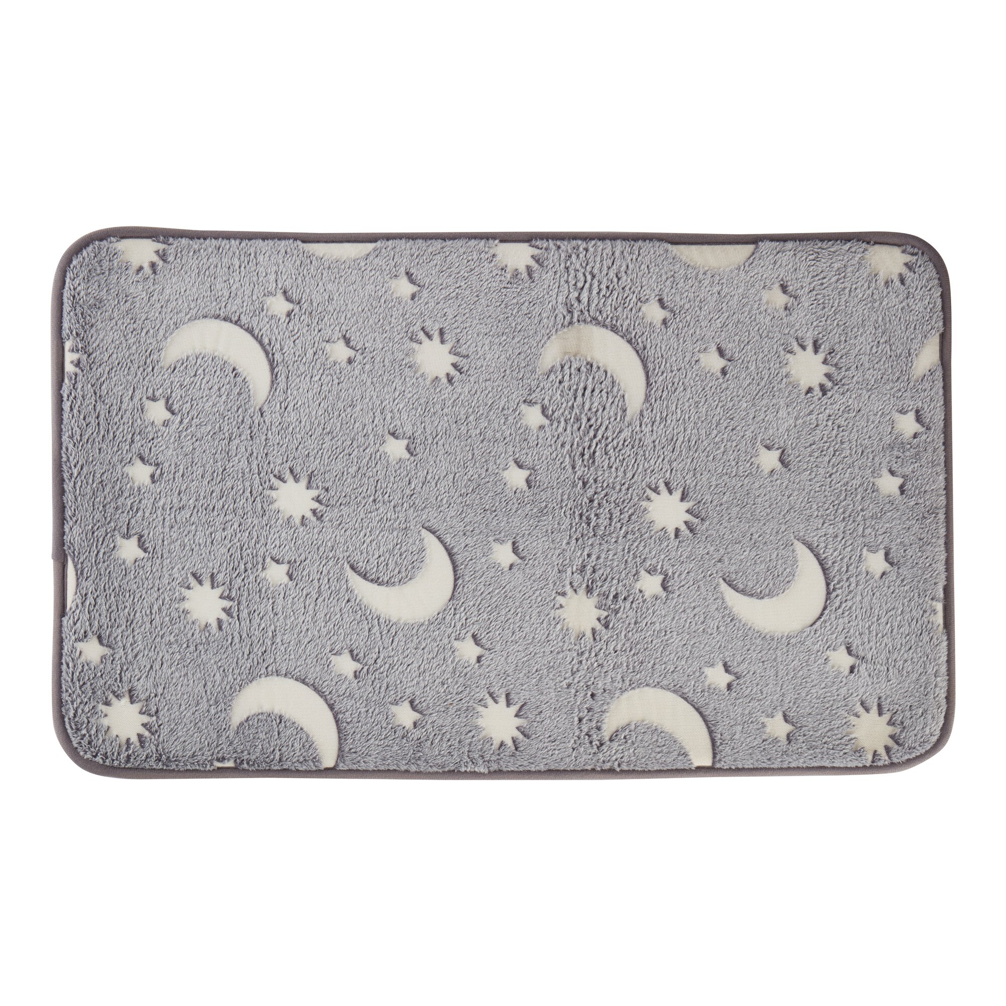 Tapis de bain fluorescent « Soleil, lune et étoiles »