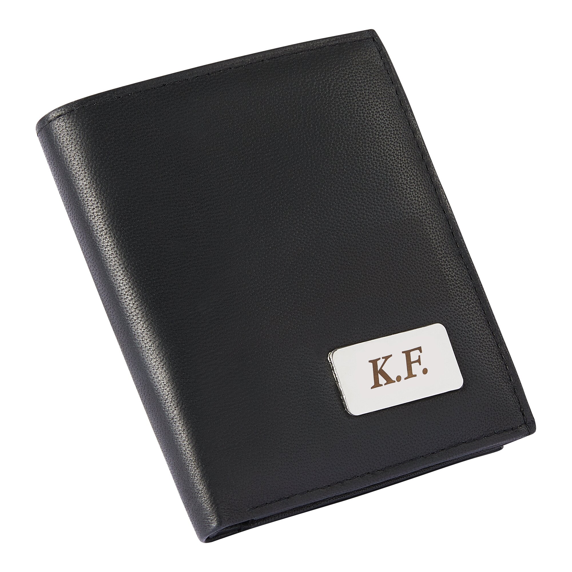 Portefeuille en cuir « Hommes » personnalisation avec initiales