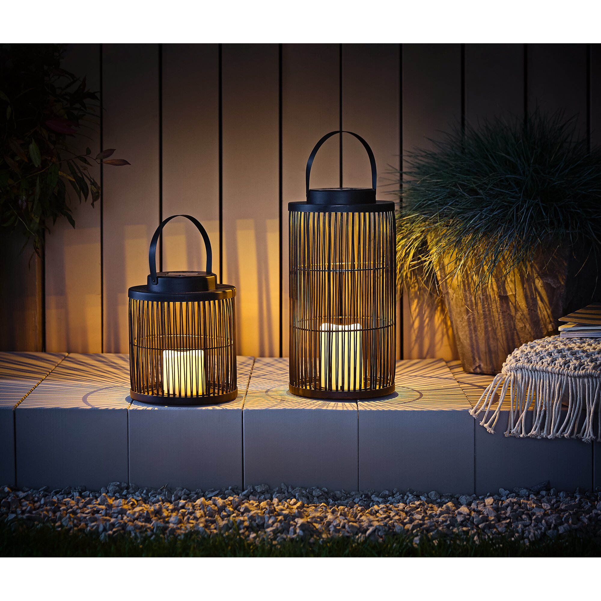 Lampes solaires design, 2 pièces