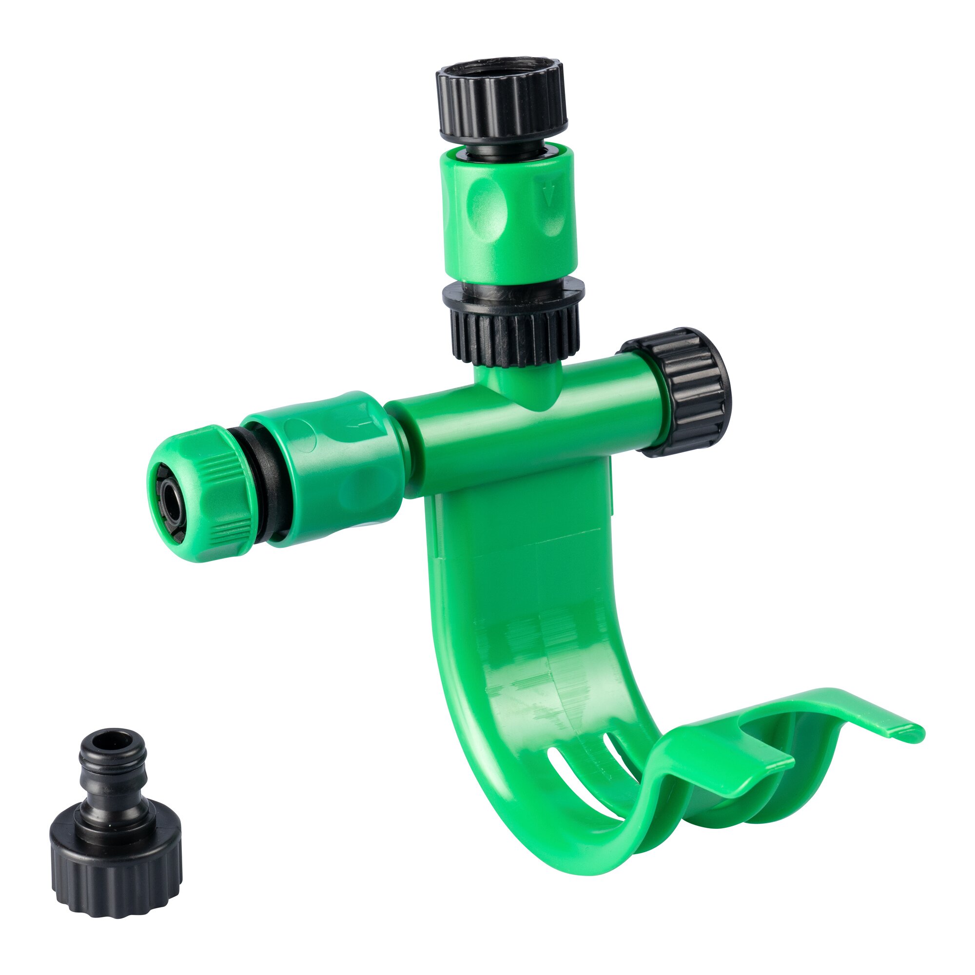 ﻿Adaptateur de tuyau d’arrosage avec porte-tuyau