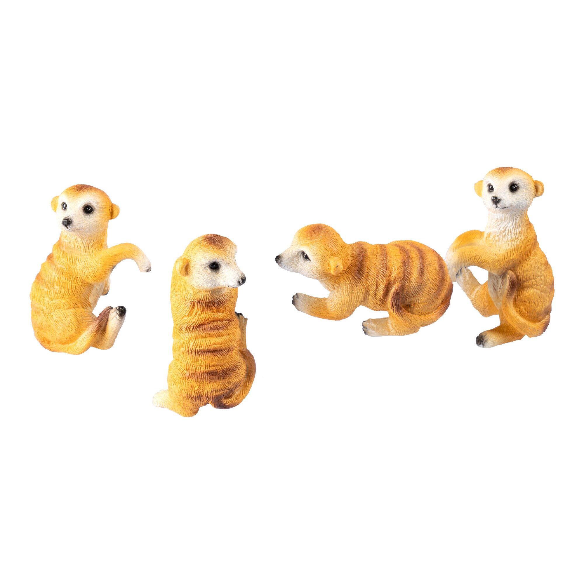 ﻿Déco pour pot de fleurs ­«Suricate», 4 pièces