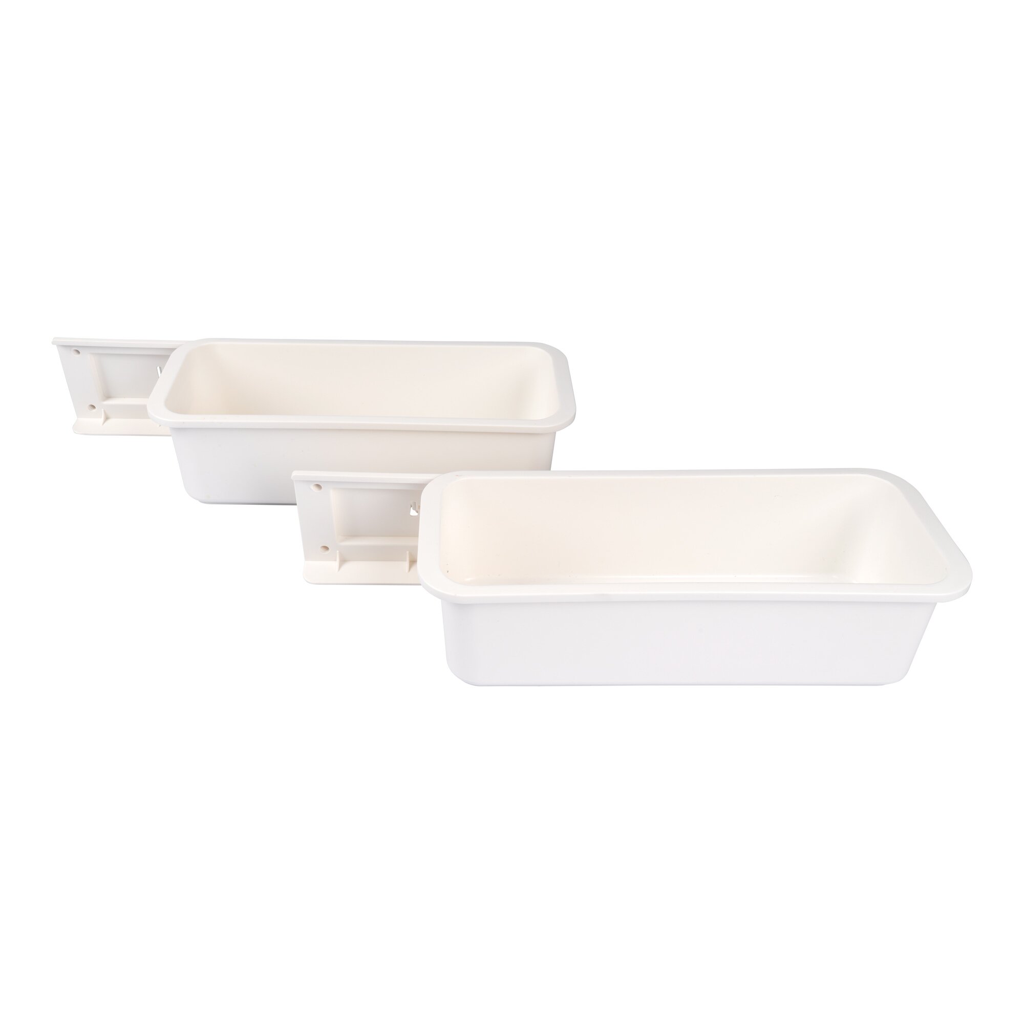 ﻿Boîtes de rangement coulissantes, 2 pièces