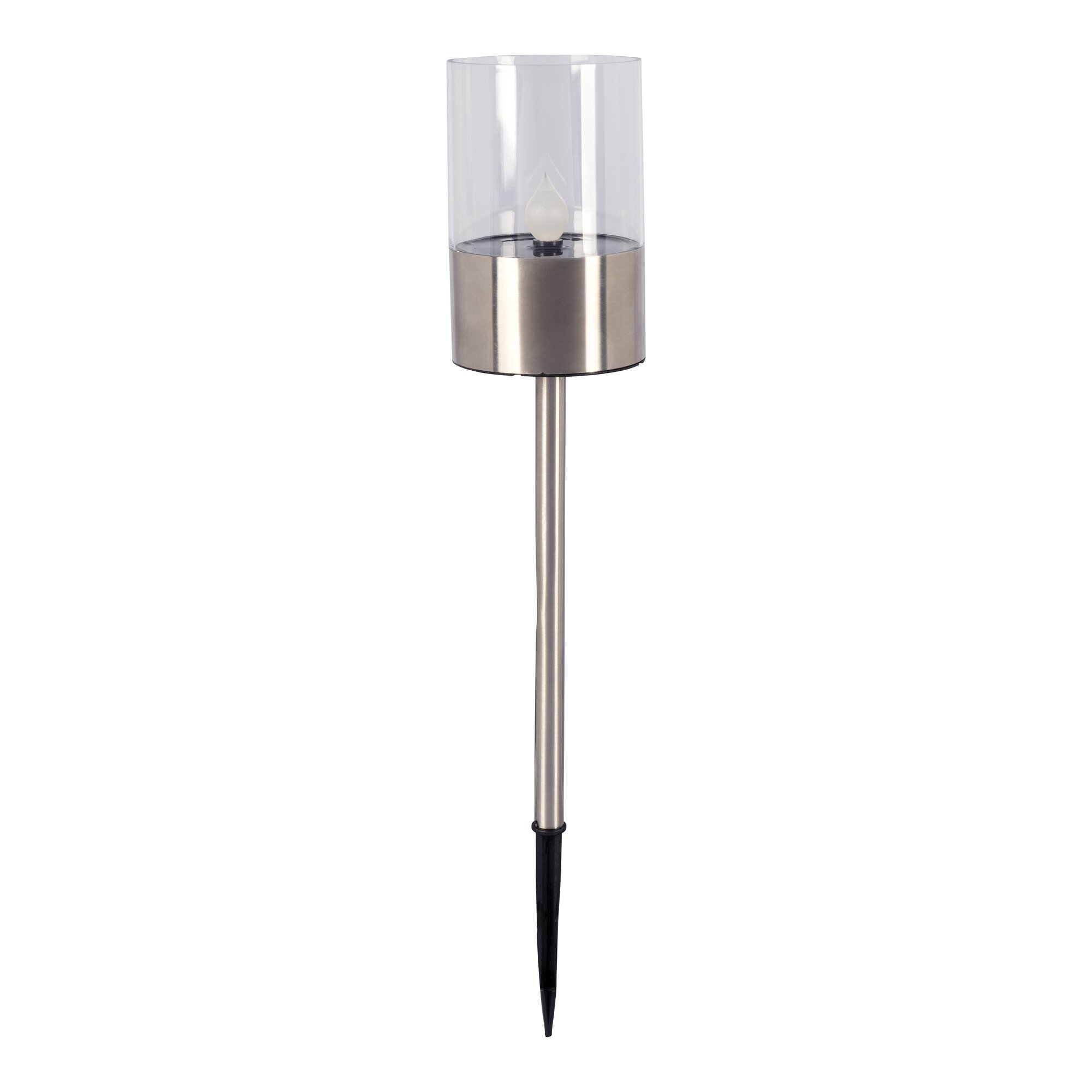 ﻿Lampe de jardin ­solaire «Acier inox»