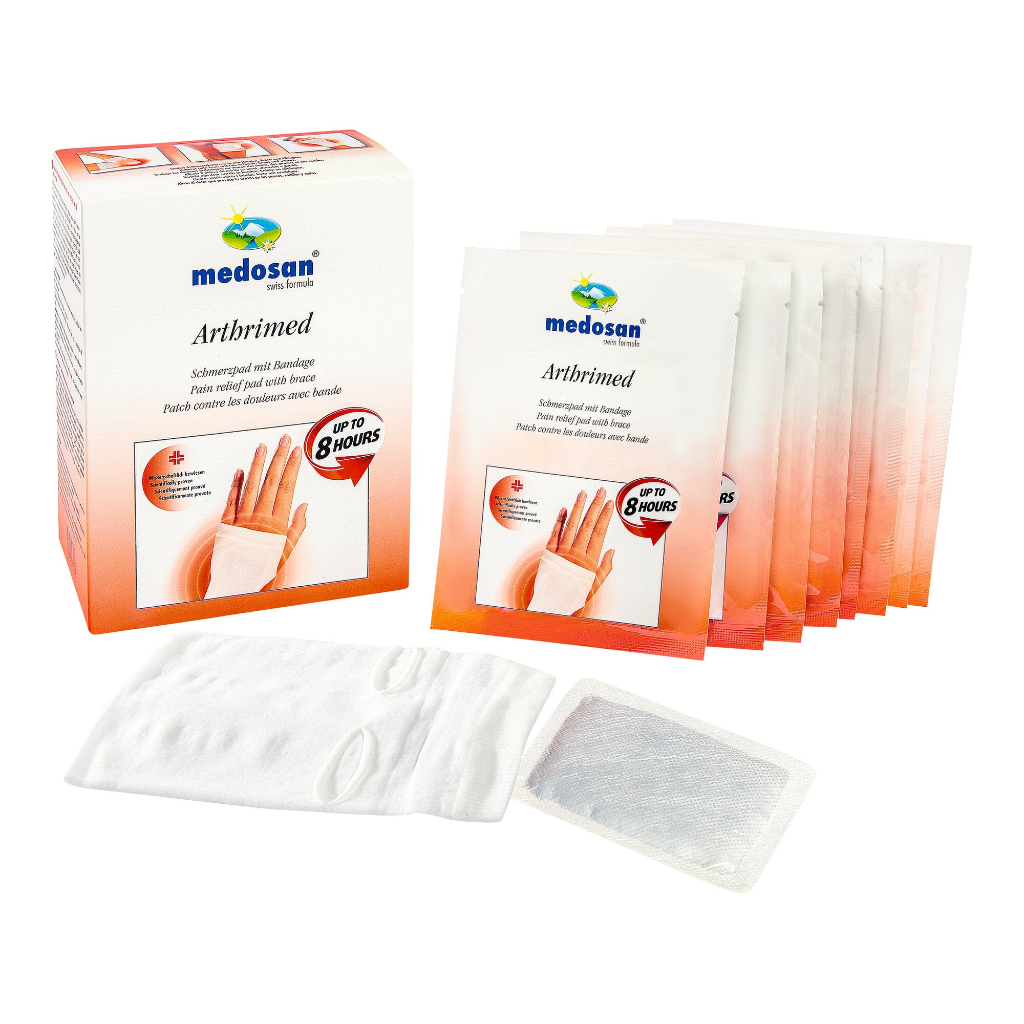Bandages avec 8 patchs chauffants