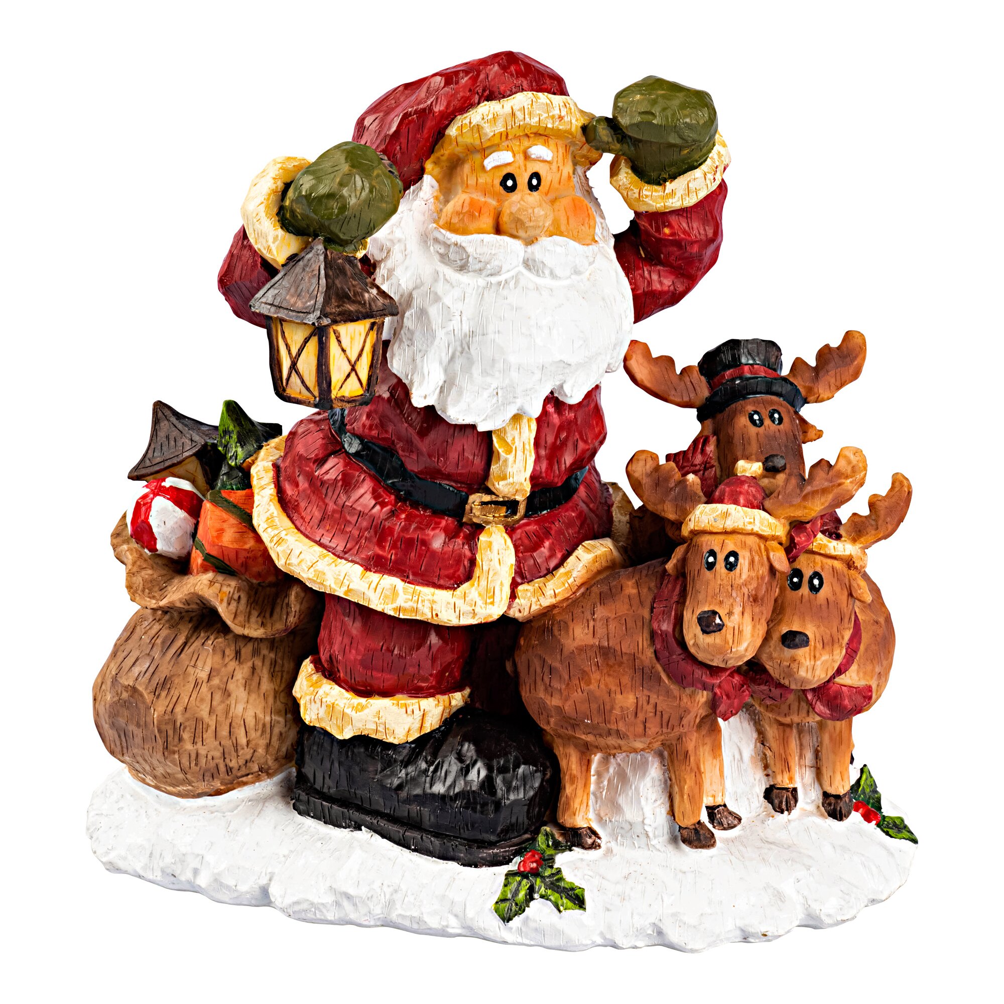 Le père Noël et ses rennes