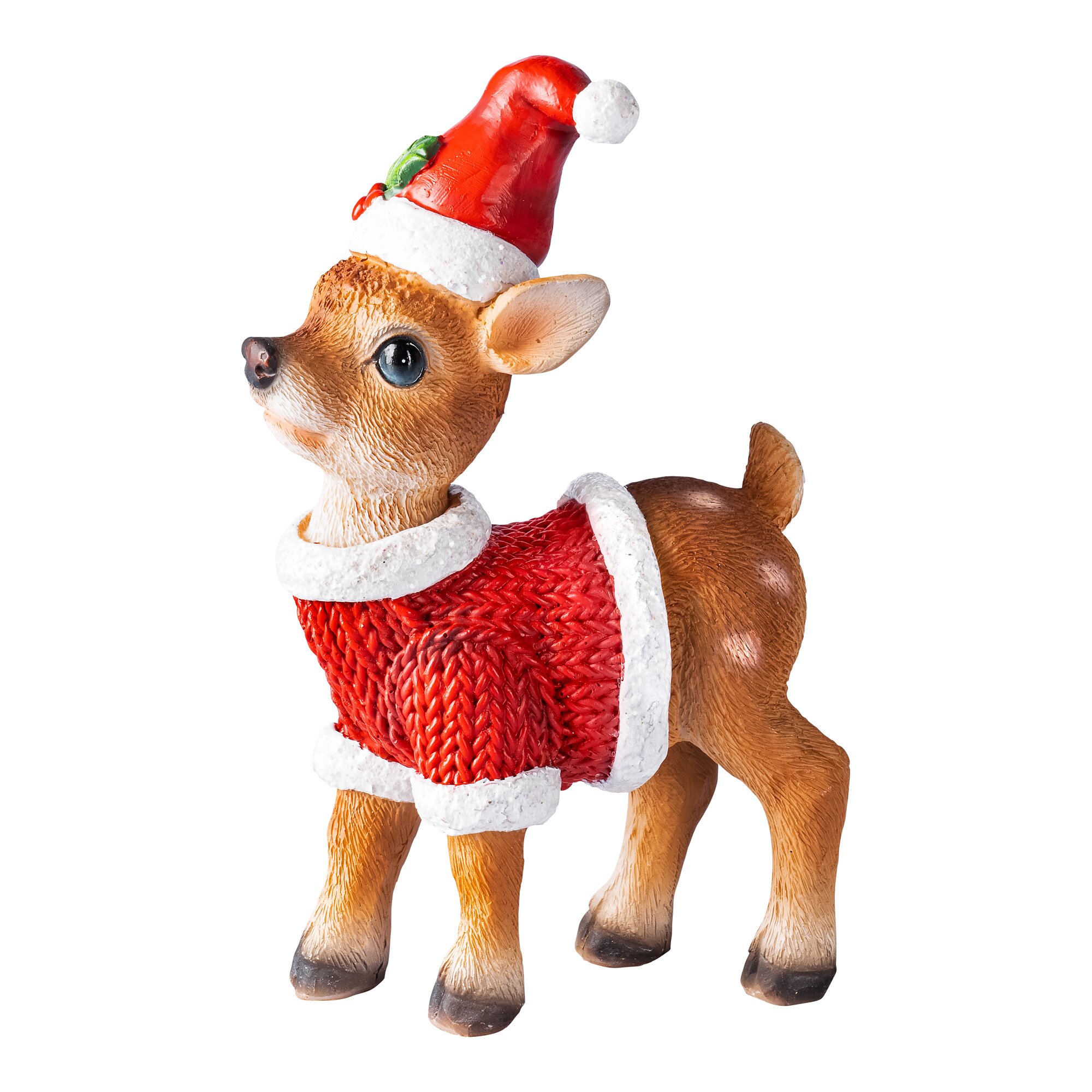 Figurine décorative «Faon de Noël»