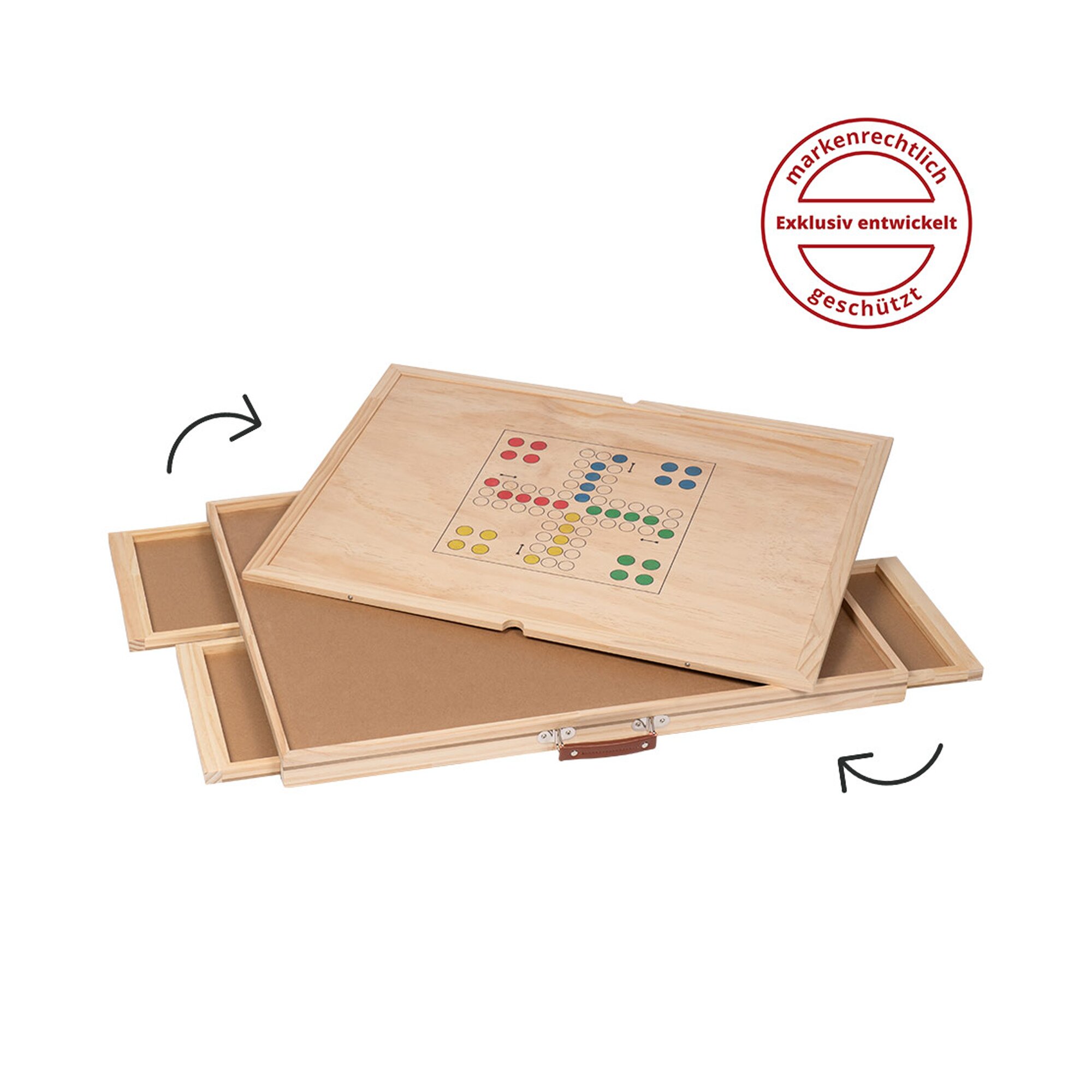 Puzzletisch mit 4 Schubladen, drehbar inkl. Abdeckung