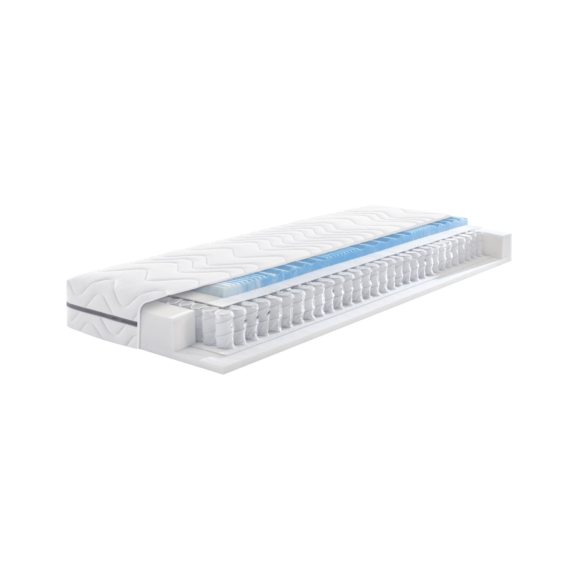Matelas 7 zones à ressorts ensachés «Megax Premium Top T»