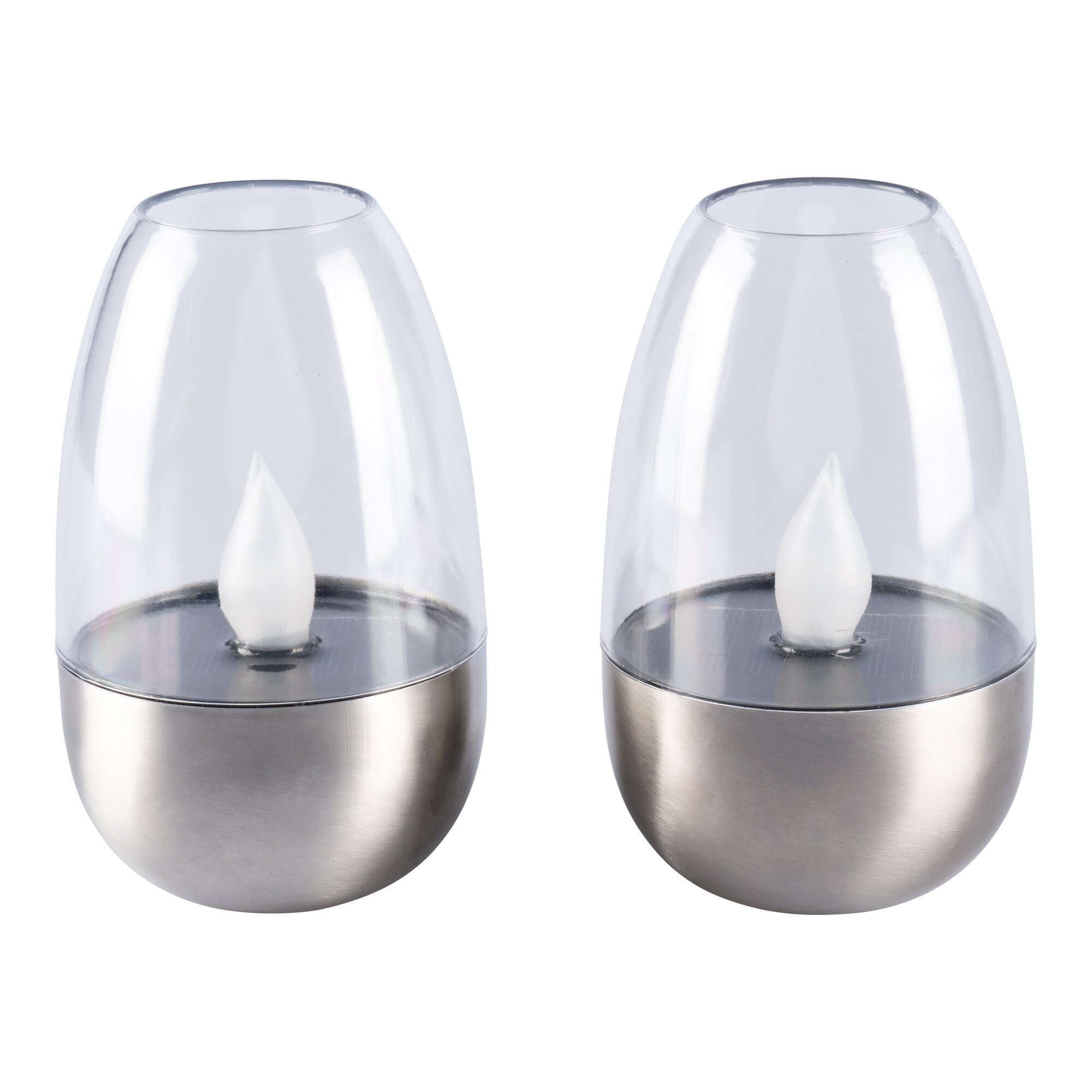 Solar-LED-Windlicht, 2 Stück