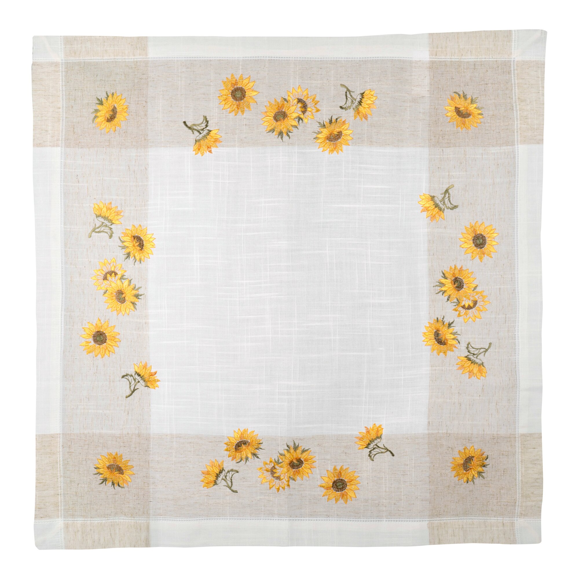 Surnappe «tournesols» 85x85 cm
