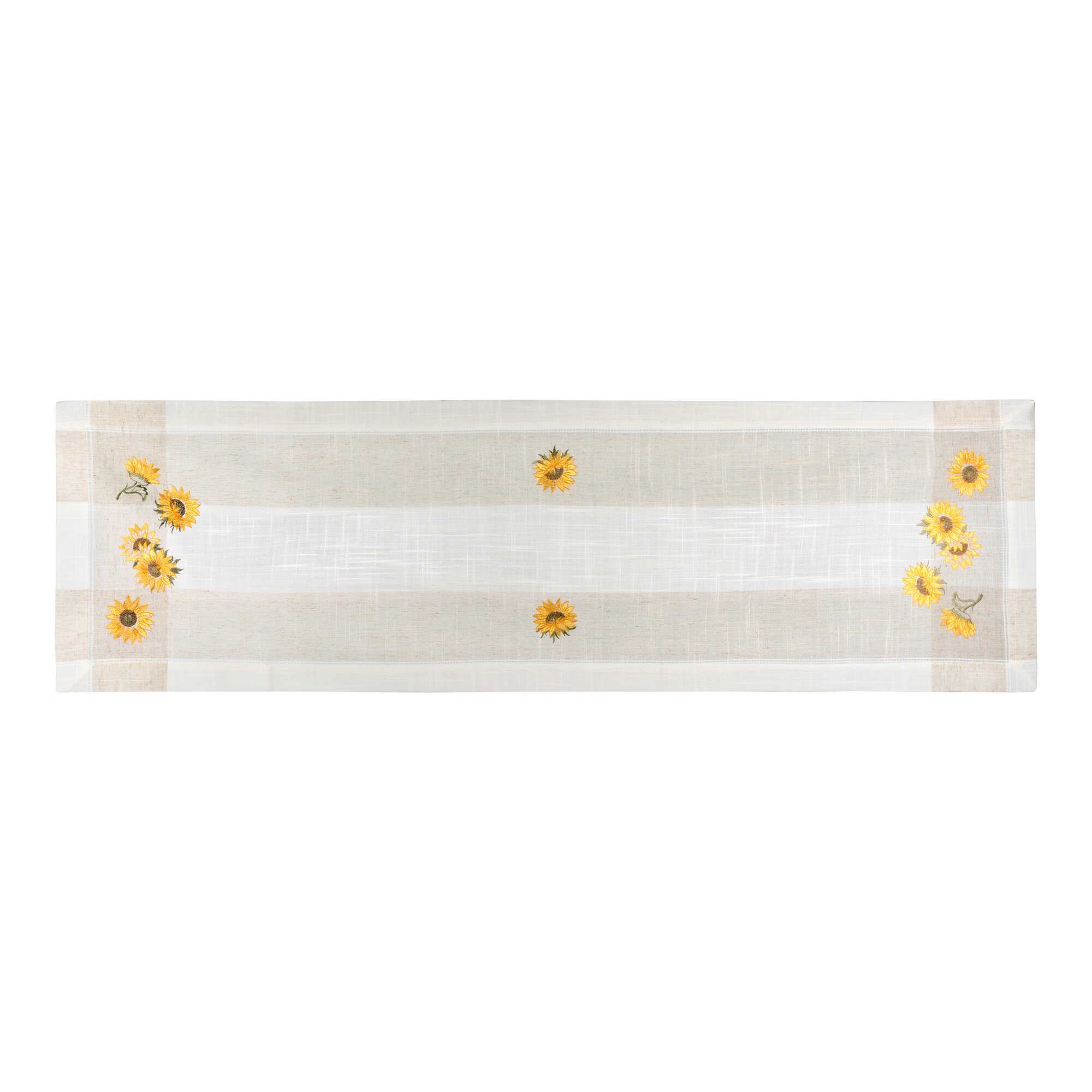 Chemin de table «tournesols» 140x40 cm
