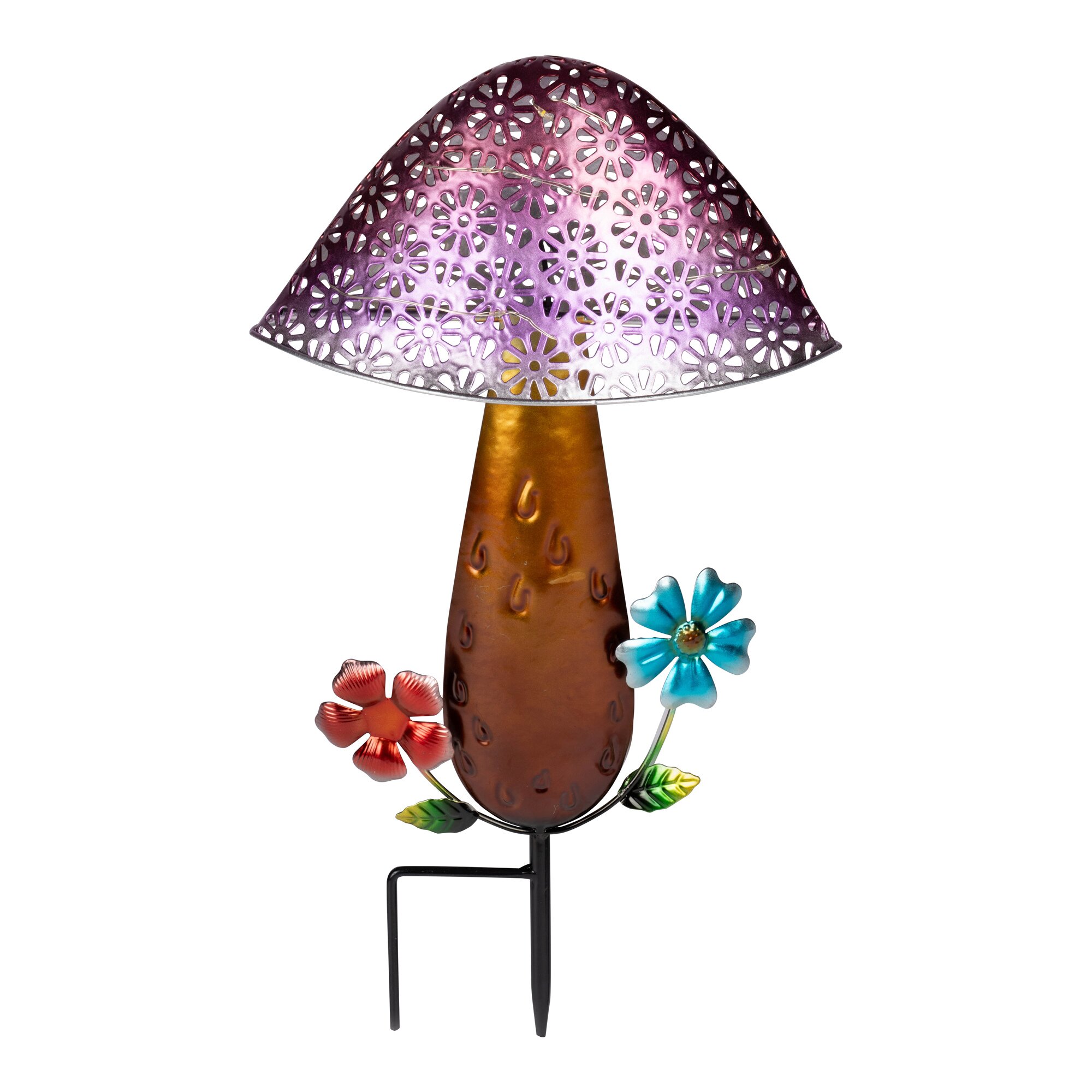 Solar-LED-Pilz, lila