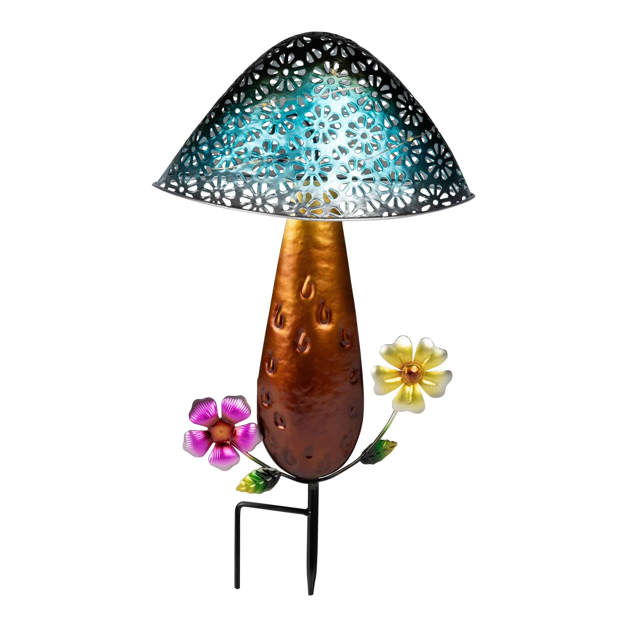 Solar-LED-Pilz, blau