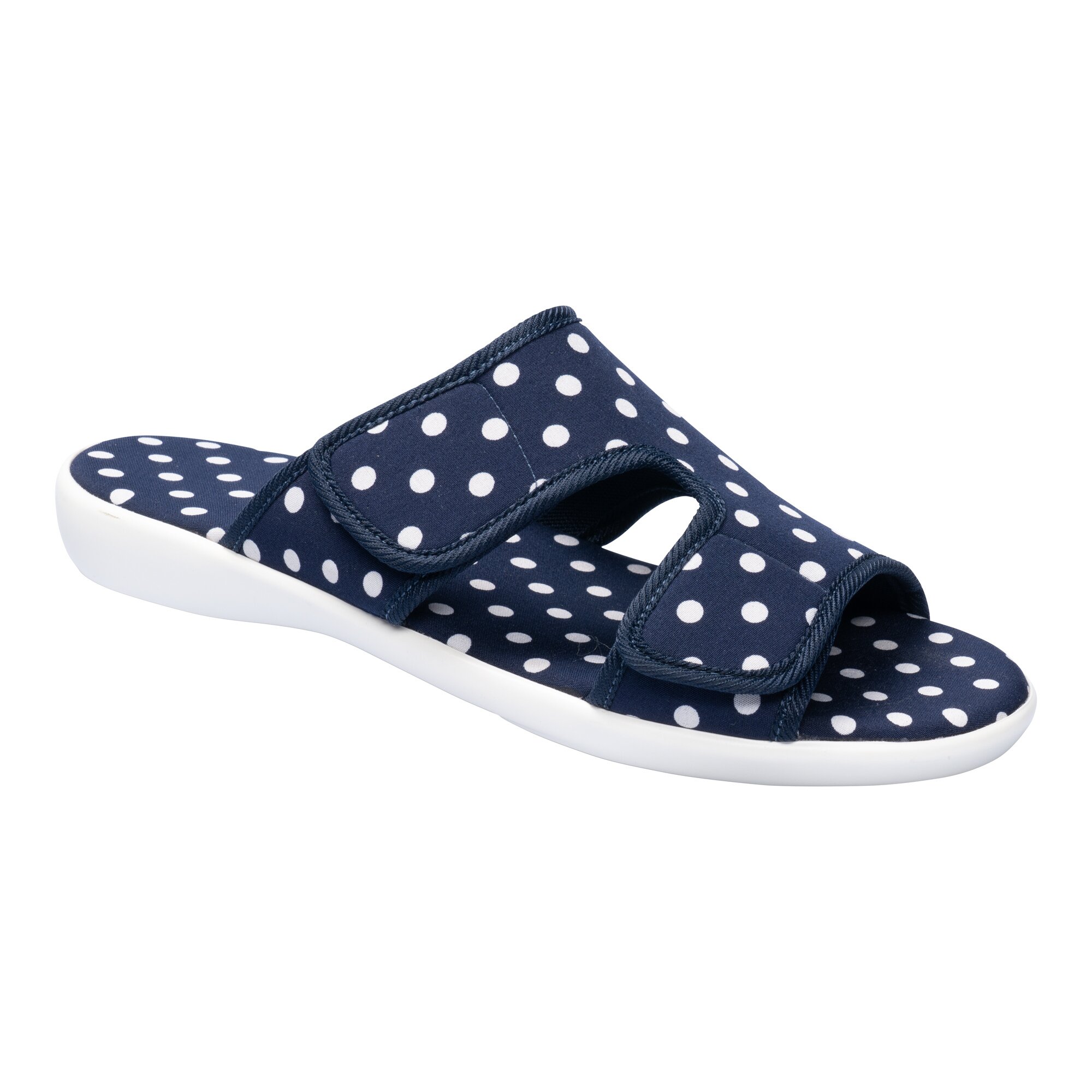 Mules à double scratch «Pois»