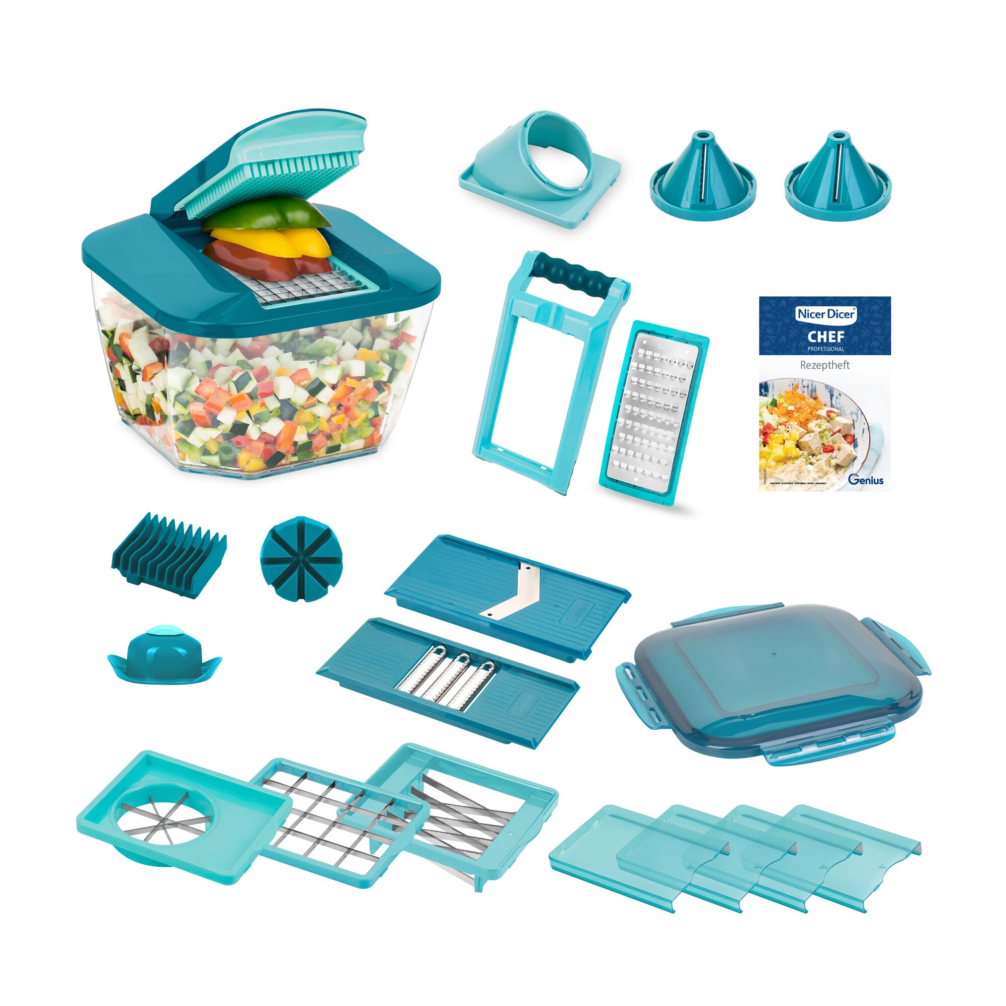 Découpe-légumes «Nicer Dicer Chef Professional», 23 pièces