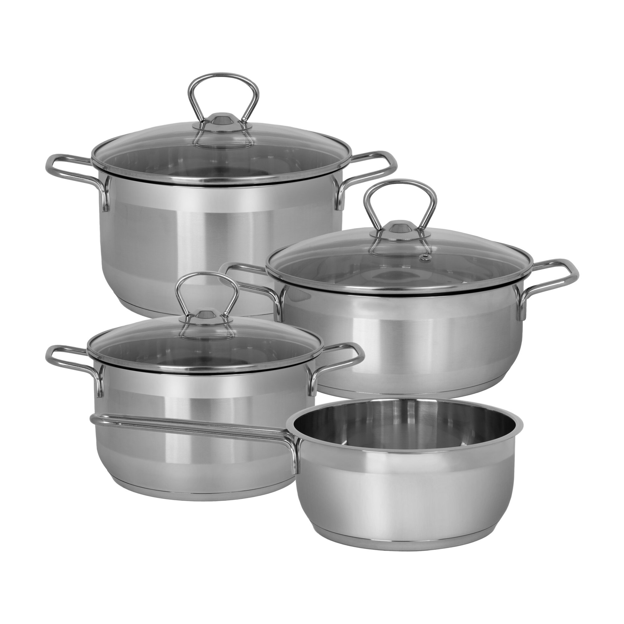 Set de casseroles en acier inoxydable Manhattan