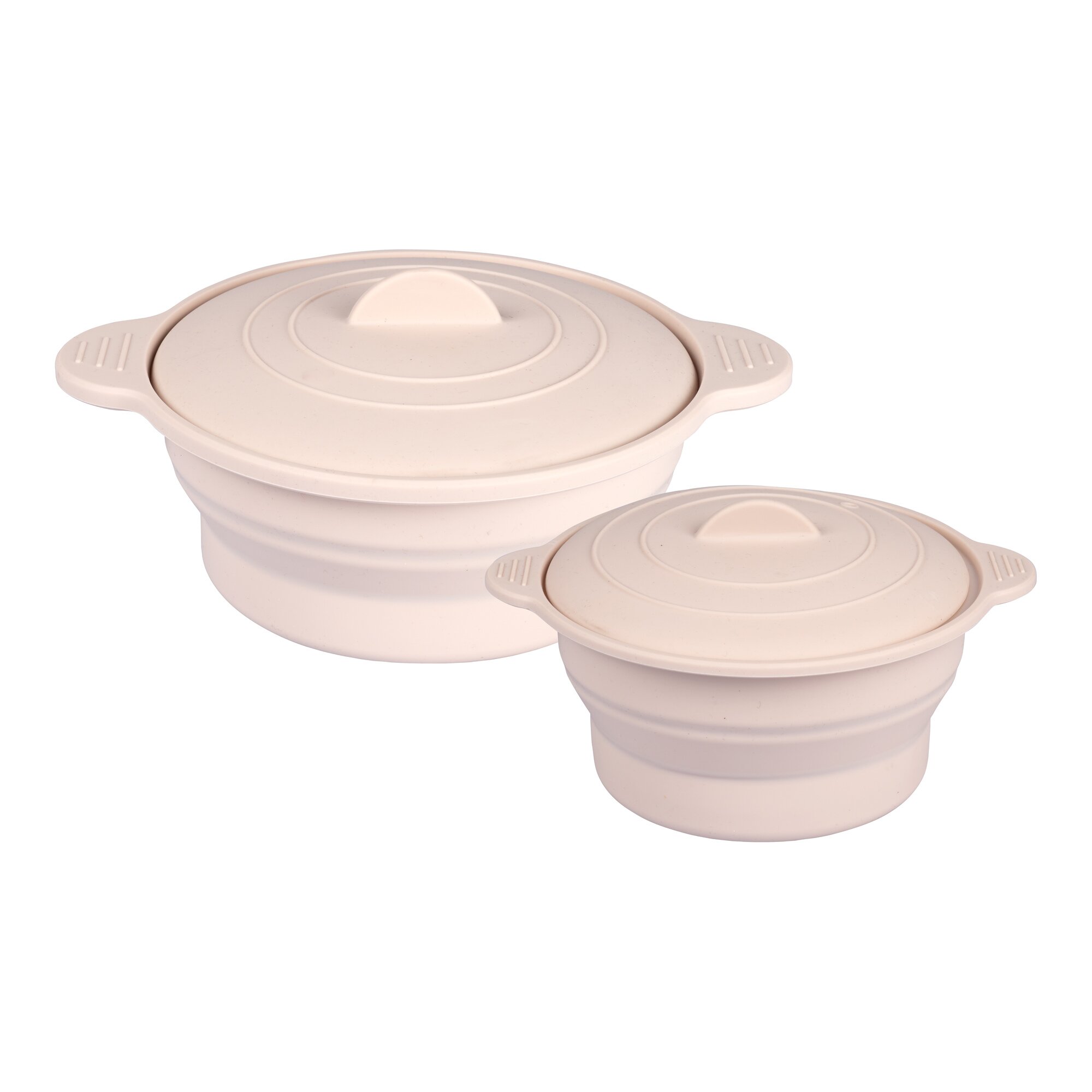 Silikon-Mikrowellen-Topf-Set, faltbar, 4-teilig