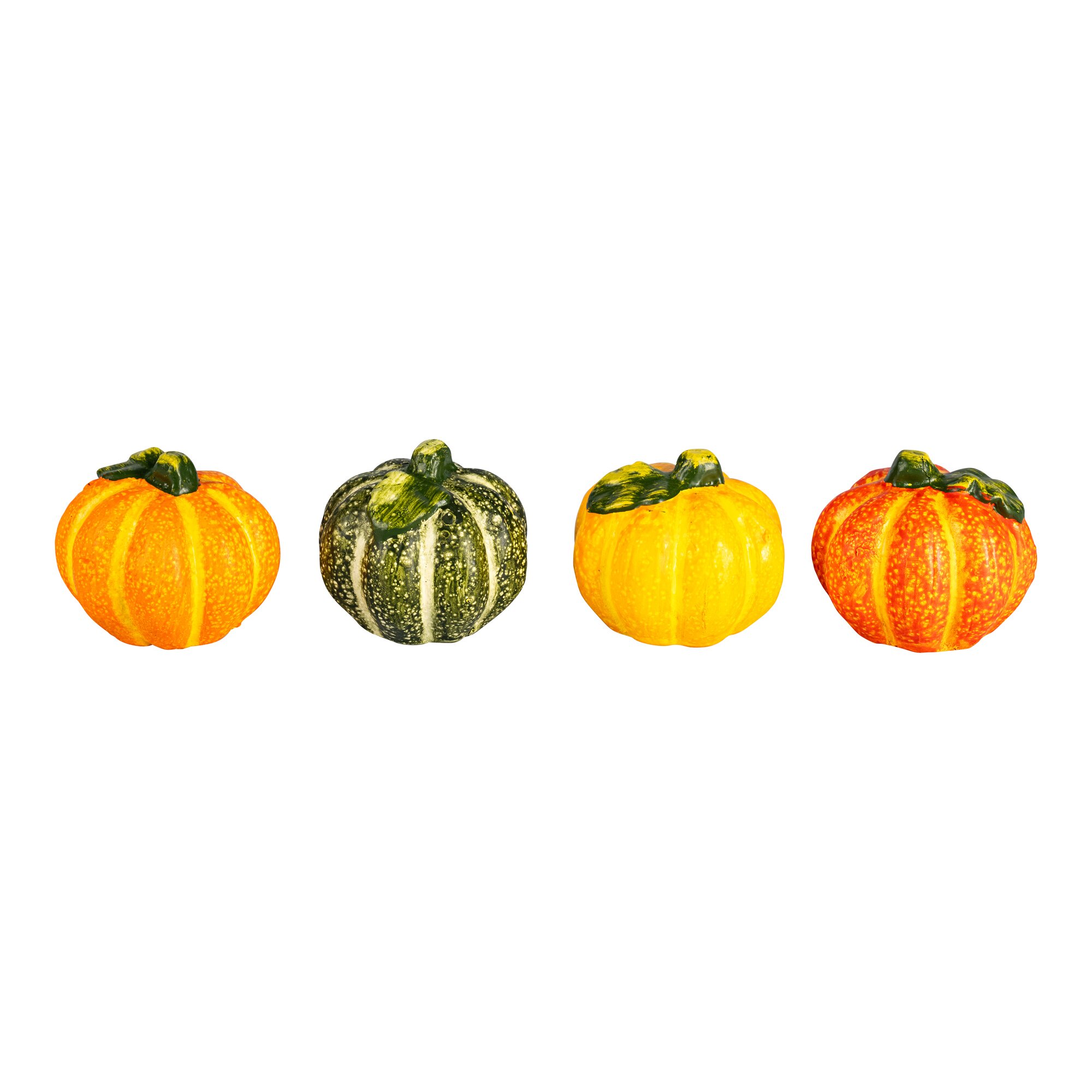 Citrouilles en résine, 4 pièces