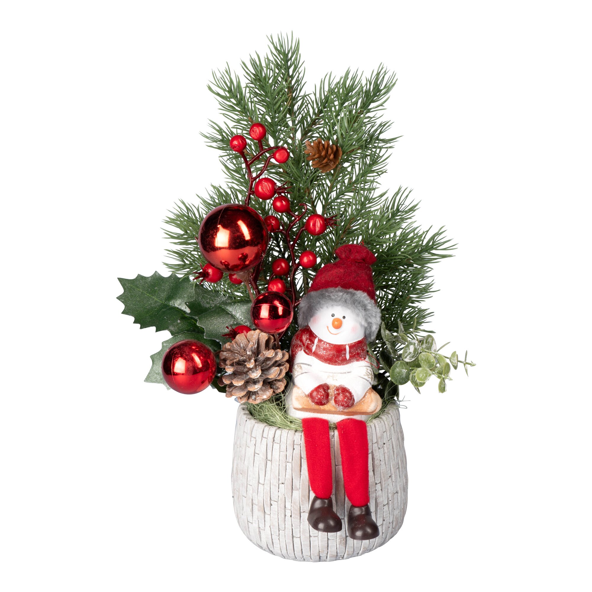 Déco d’hiver «Bonhomme de neige»