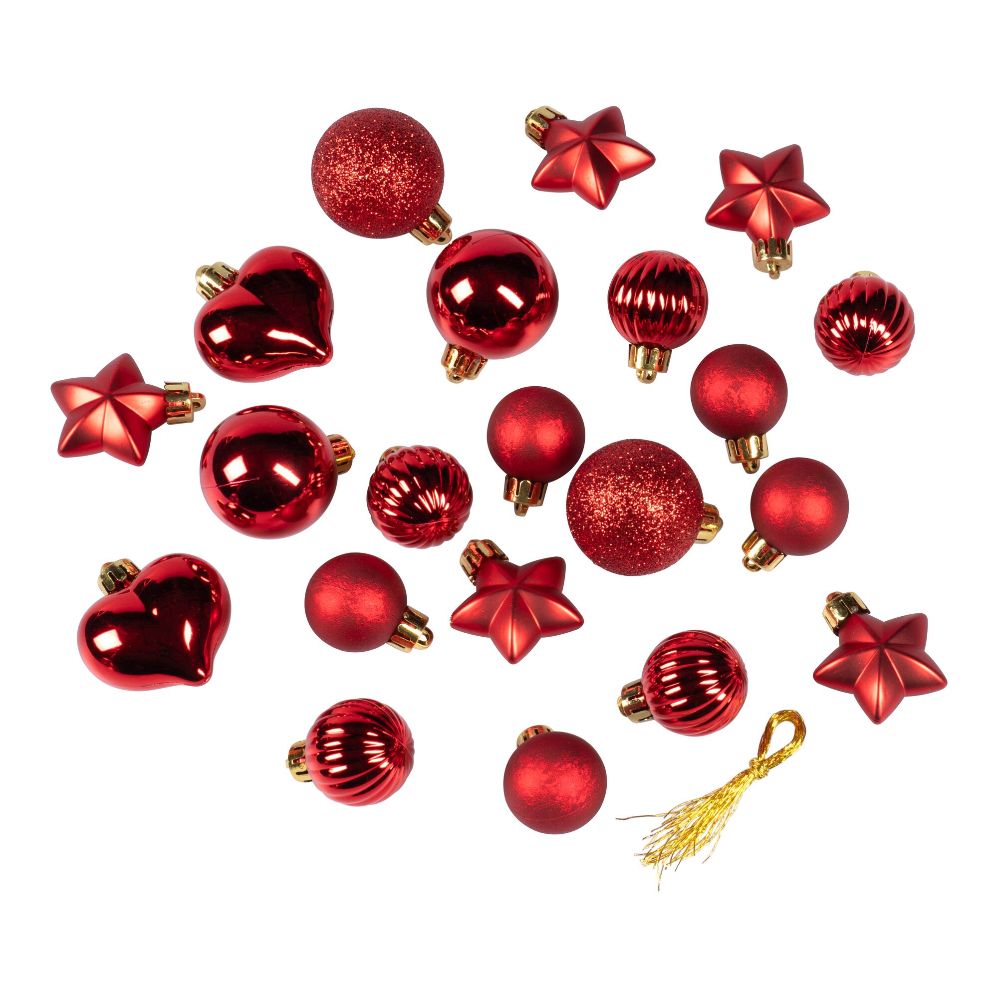 Boule de Noël avec boules, 21 pces