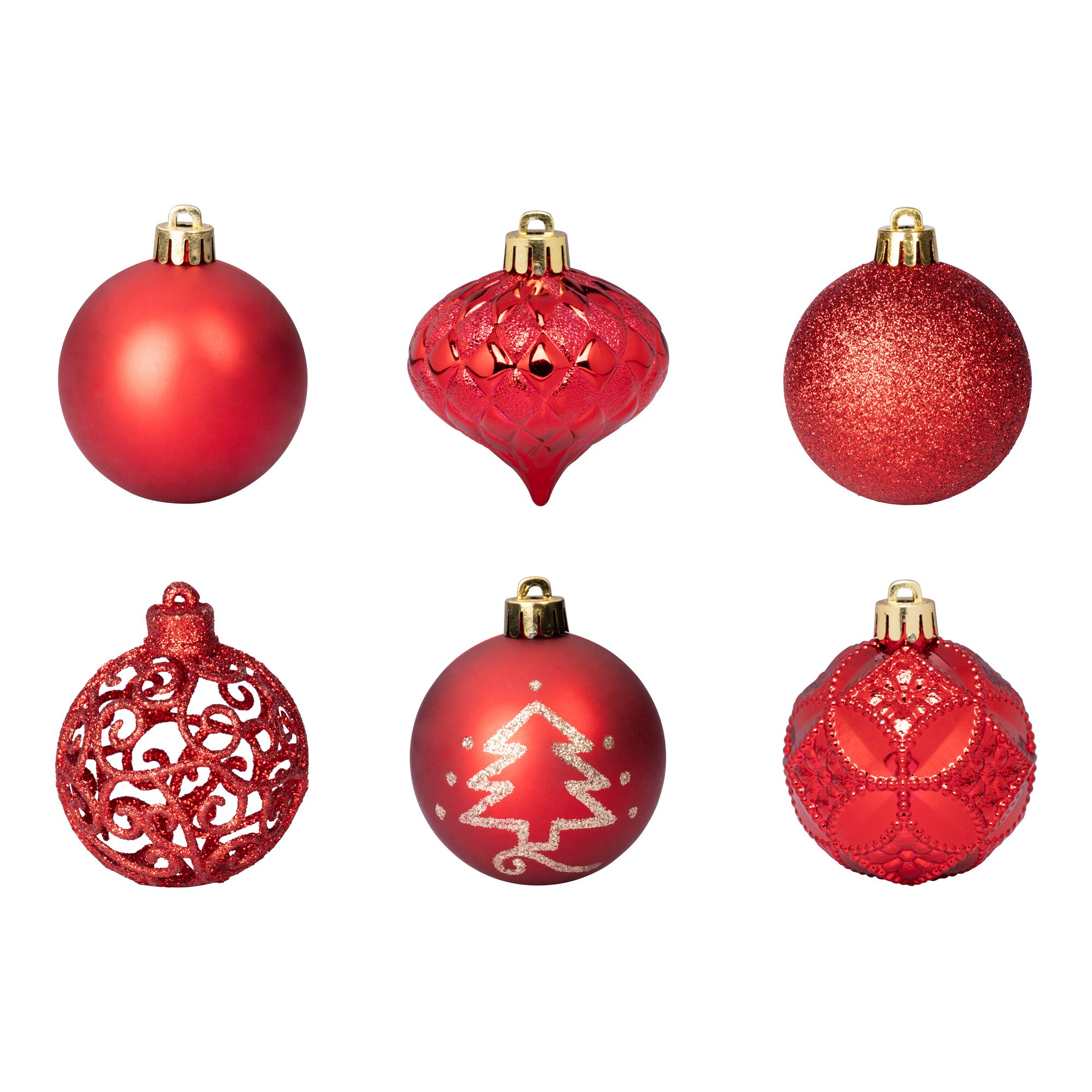 Lot de boules de Noël, 60 pièces