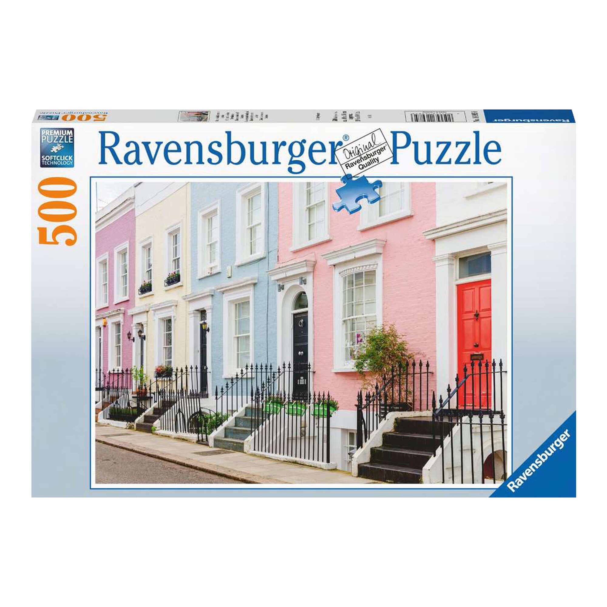 Puzzle «Maisons londoniennes colorées», 500 pièces