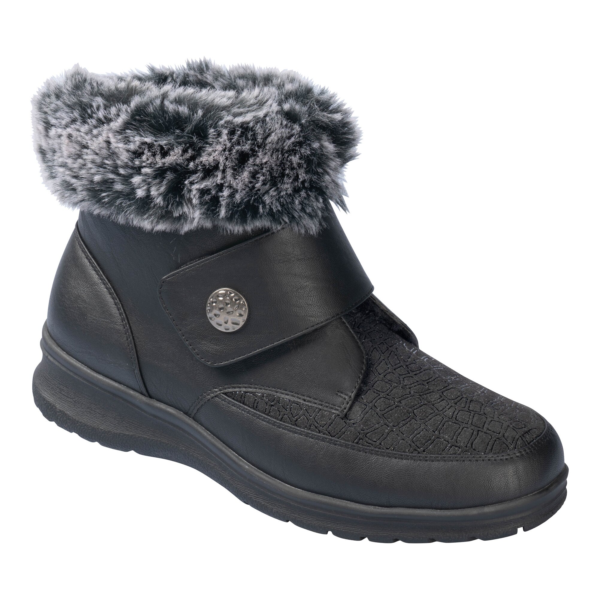 wonderwalk Kuschel-Klettstiefelette „Steffi“