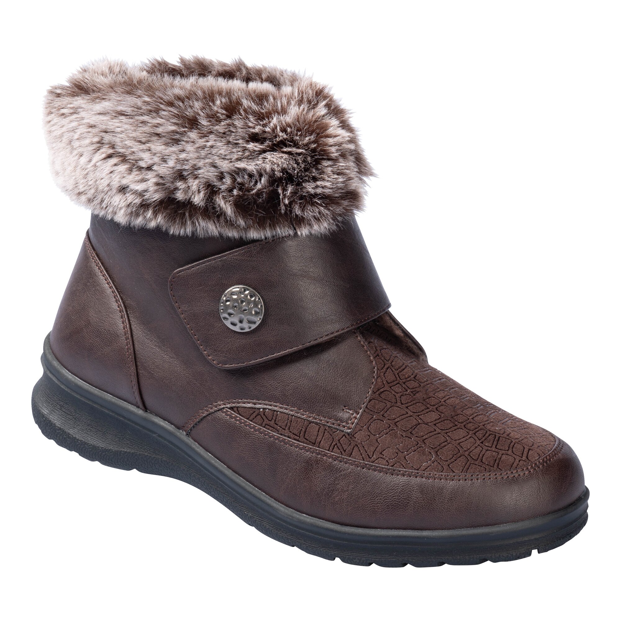 wonderwalk Kuschel-Klettstiefelette „Steffi“