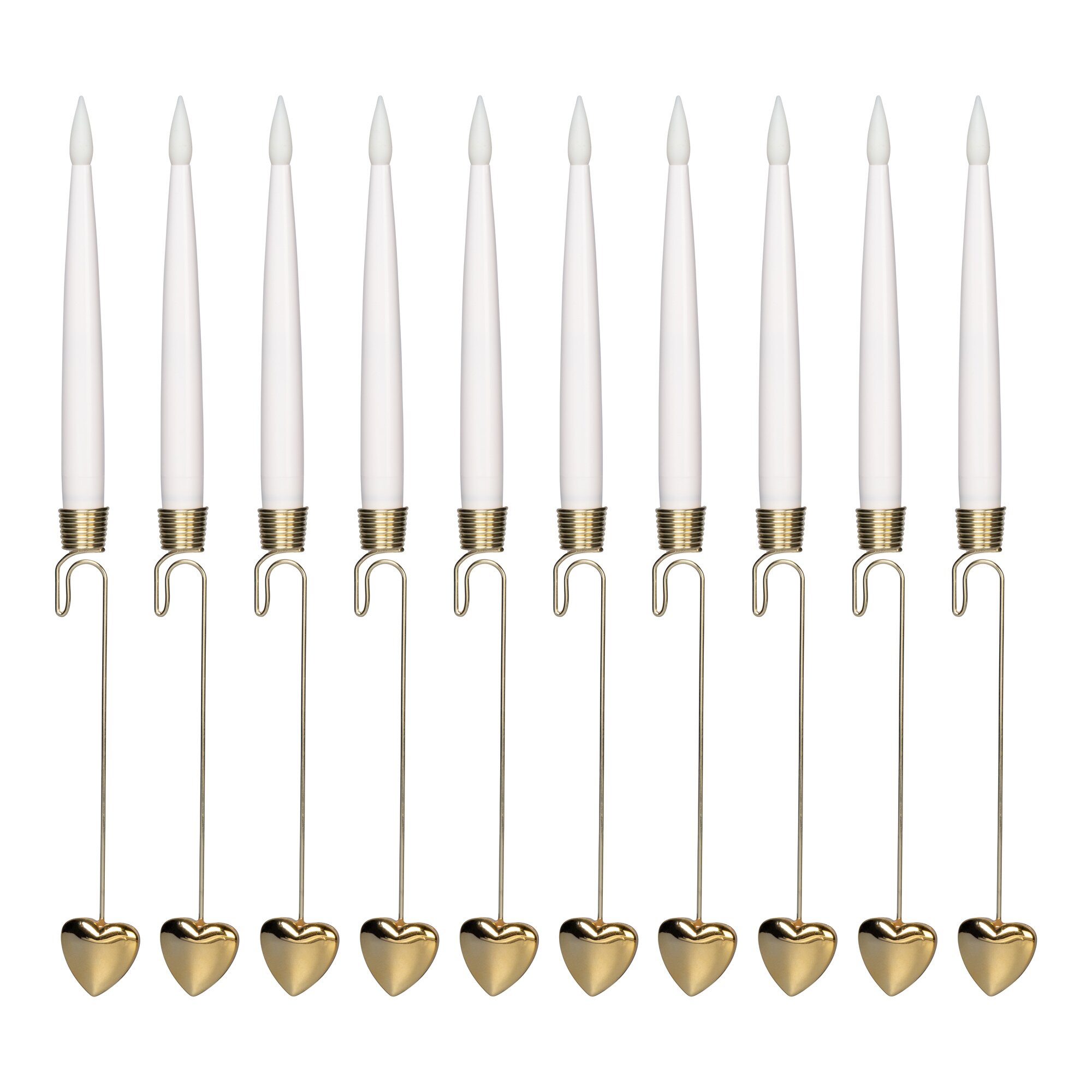 LED-Hängekerzen, 10 Stück