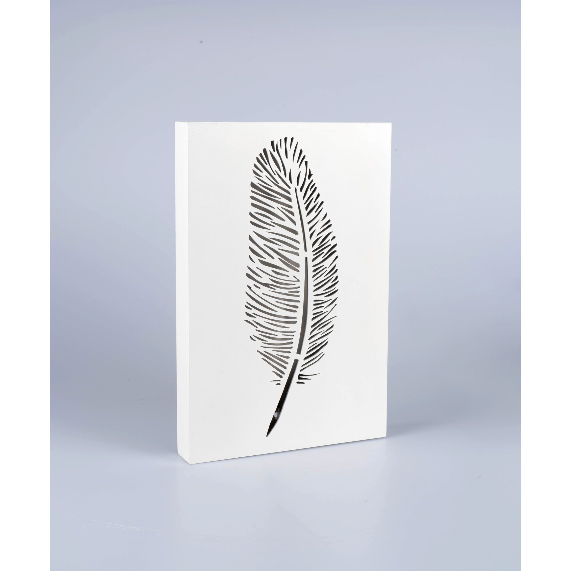 LED-Bild „Leuchtfeder“