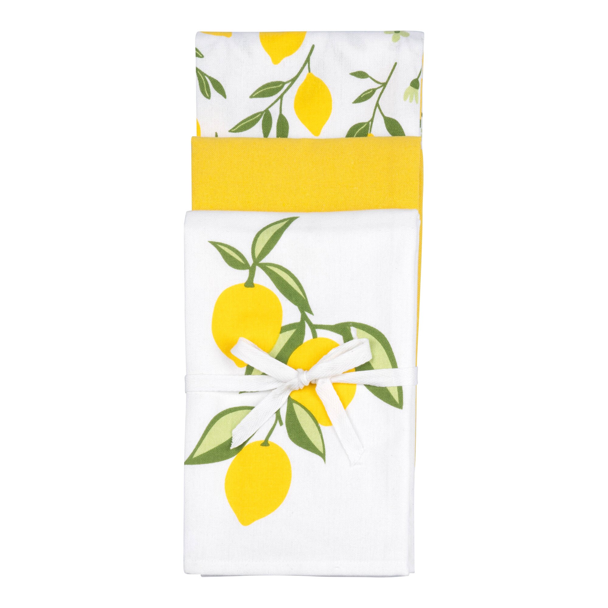 Image of Geschirrbaumwolltücher „Lemon“, 3 Stück