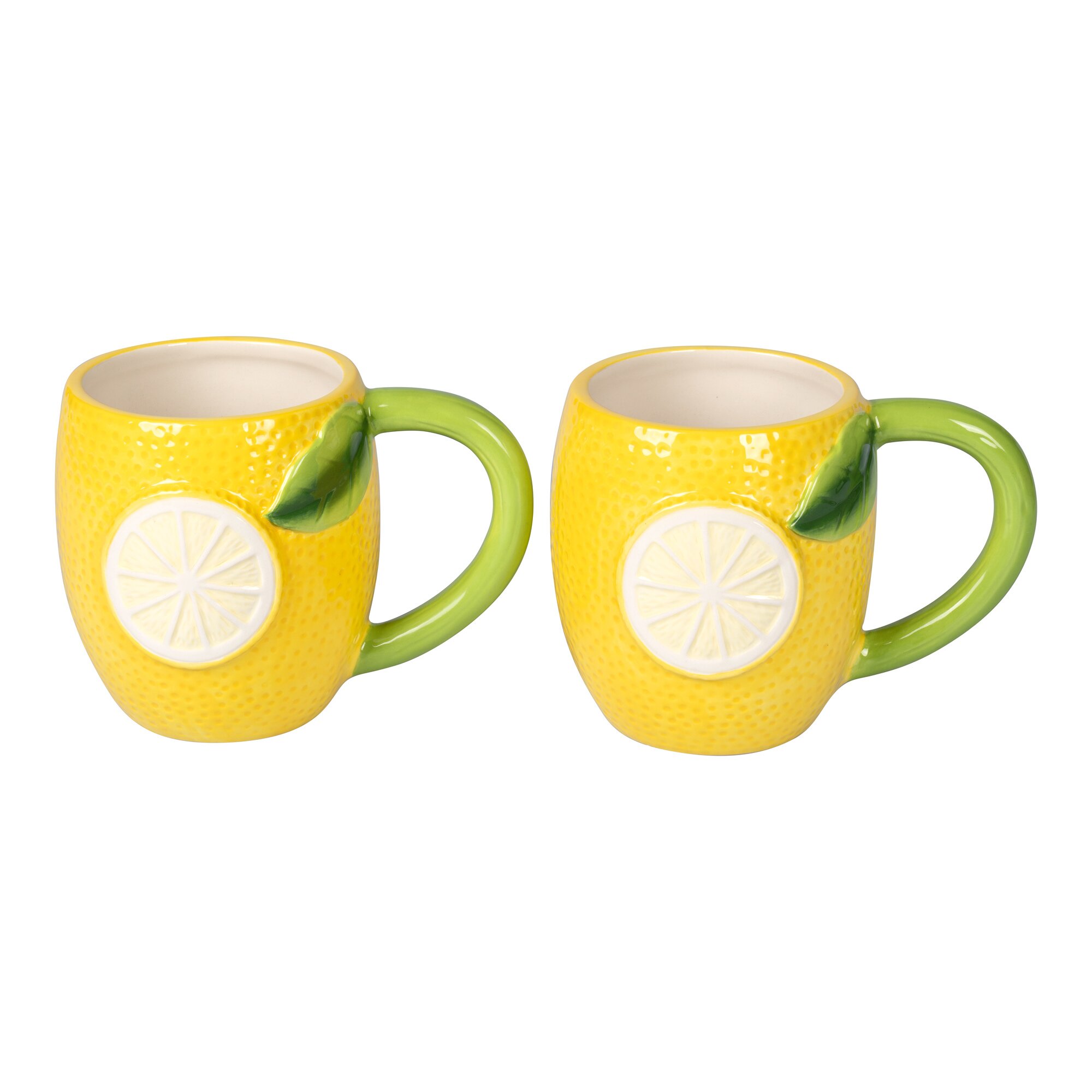 Tassen-Set „Lemon“, 2 Stück je 440 ml