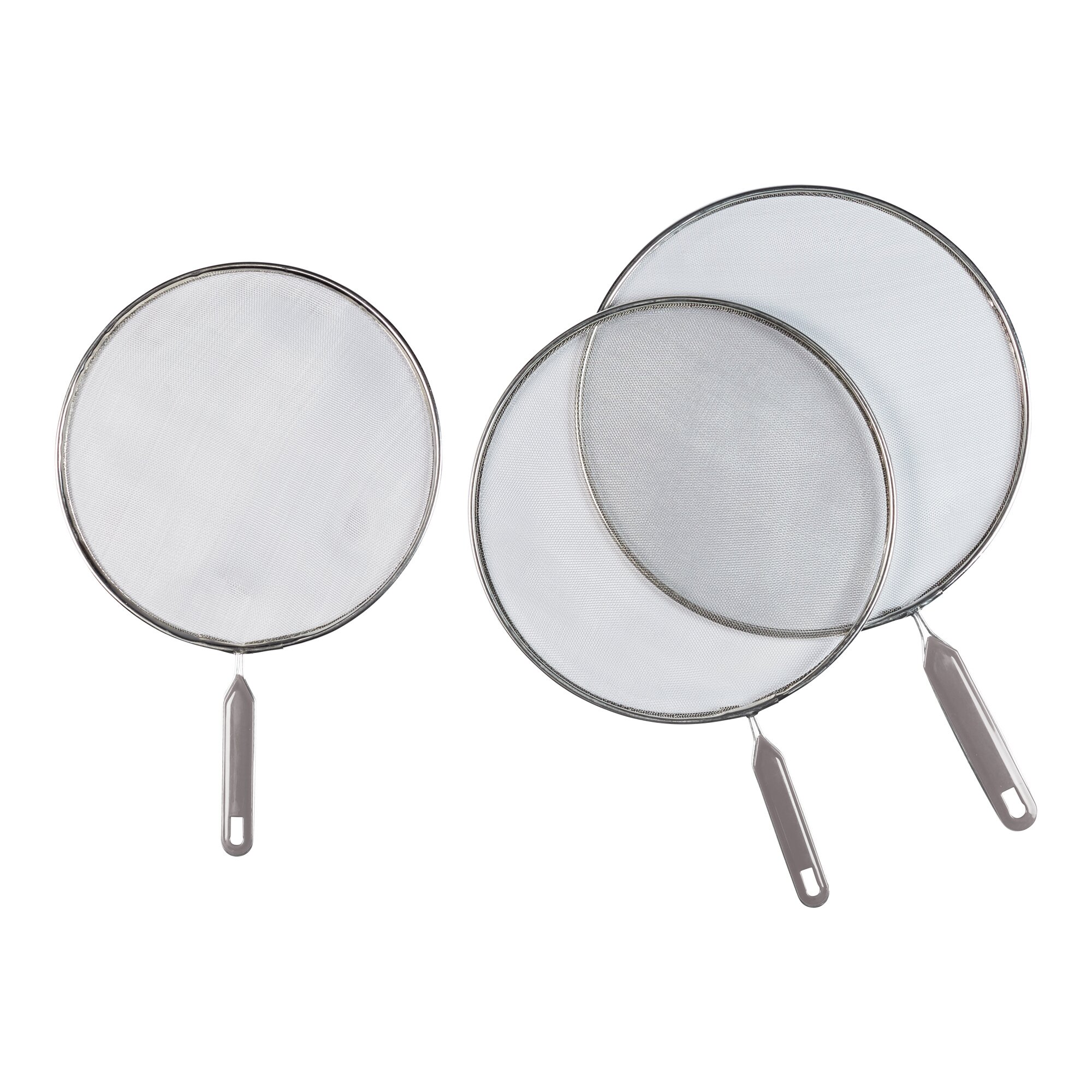 Spritzschutz-Set, 3 Stück silber
