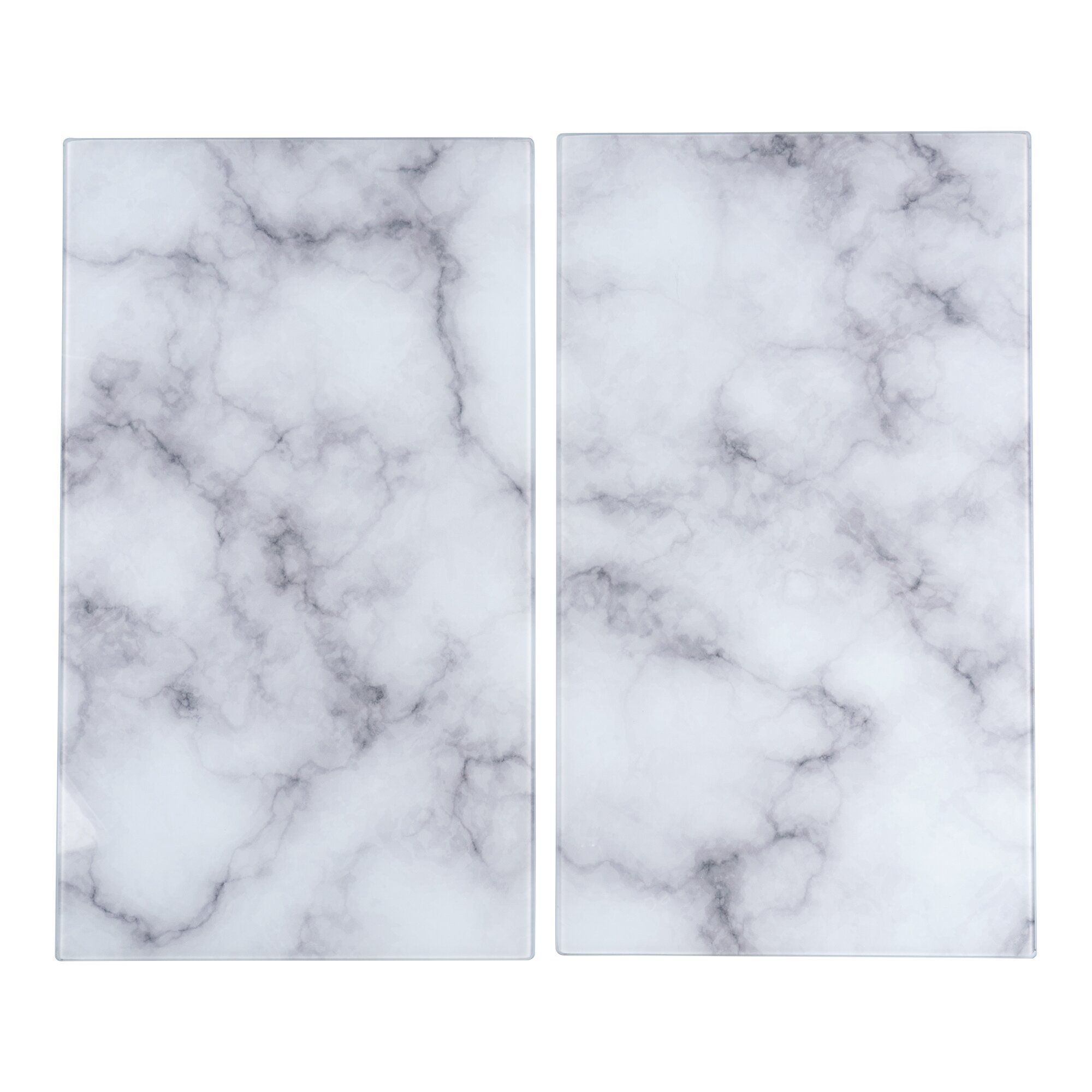 Herdabdeckplatten "Marmor“, 2 Stück