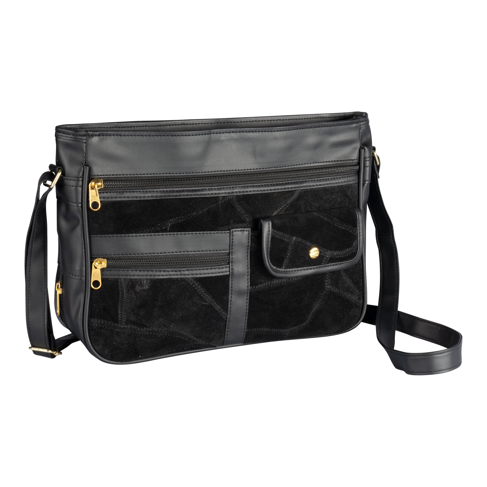 Patchwork-Ledertasche „Irmgard“