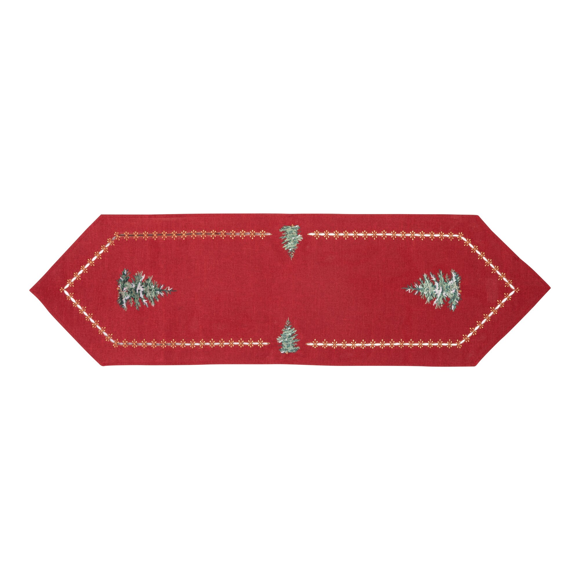 Chemin de table «Sapin de Noël», 140x40 cm