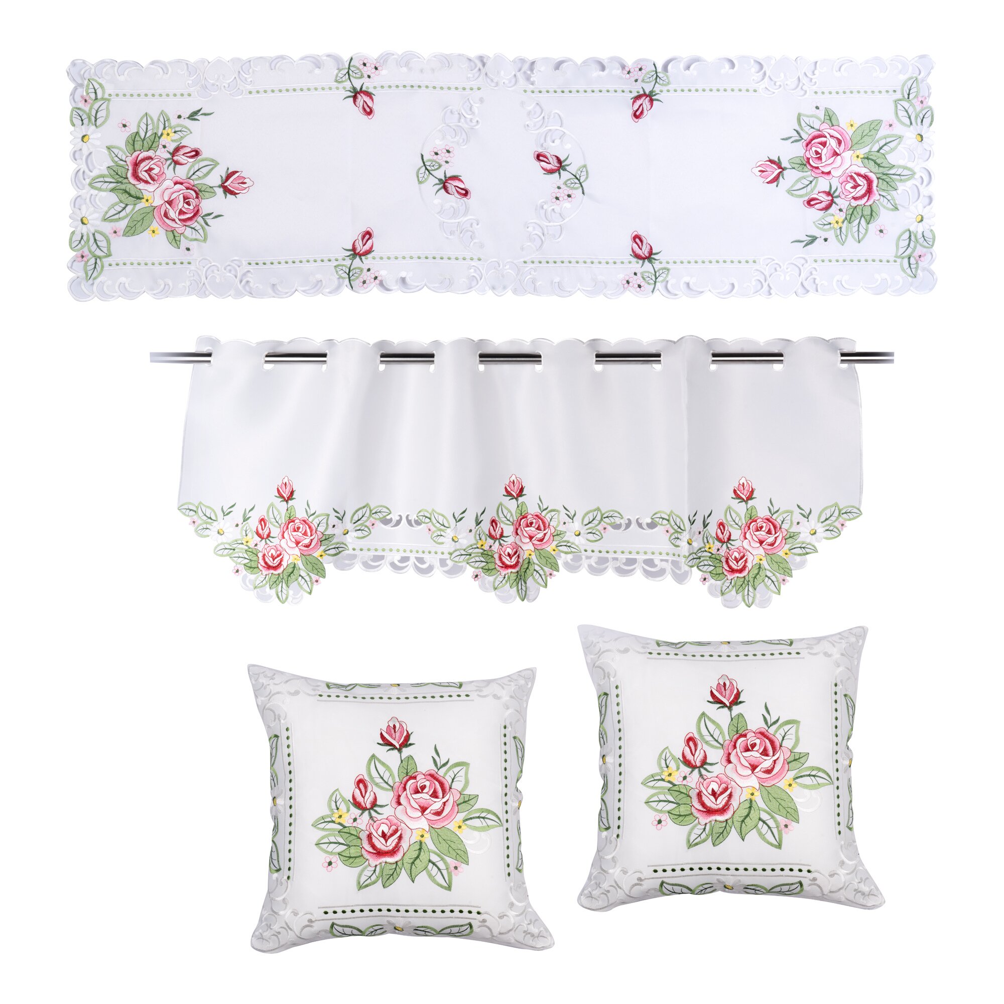 Textil-Set „Rose“, 4-teilig