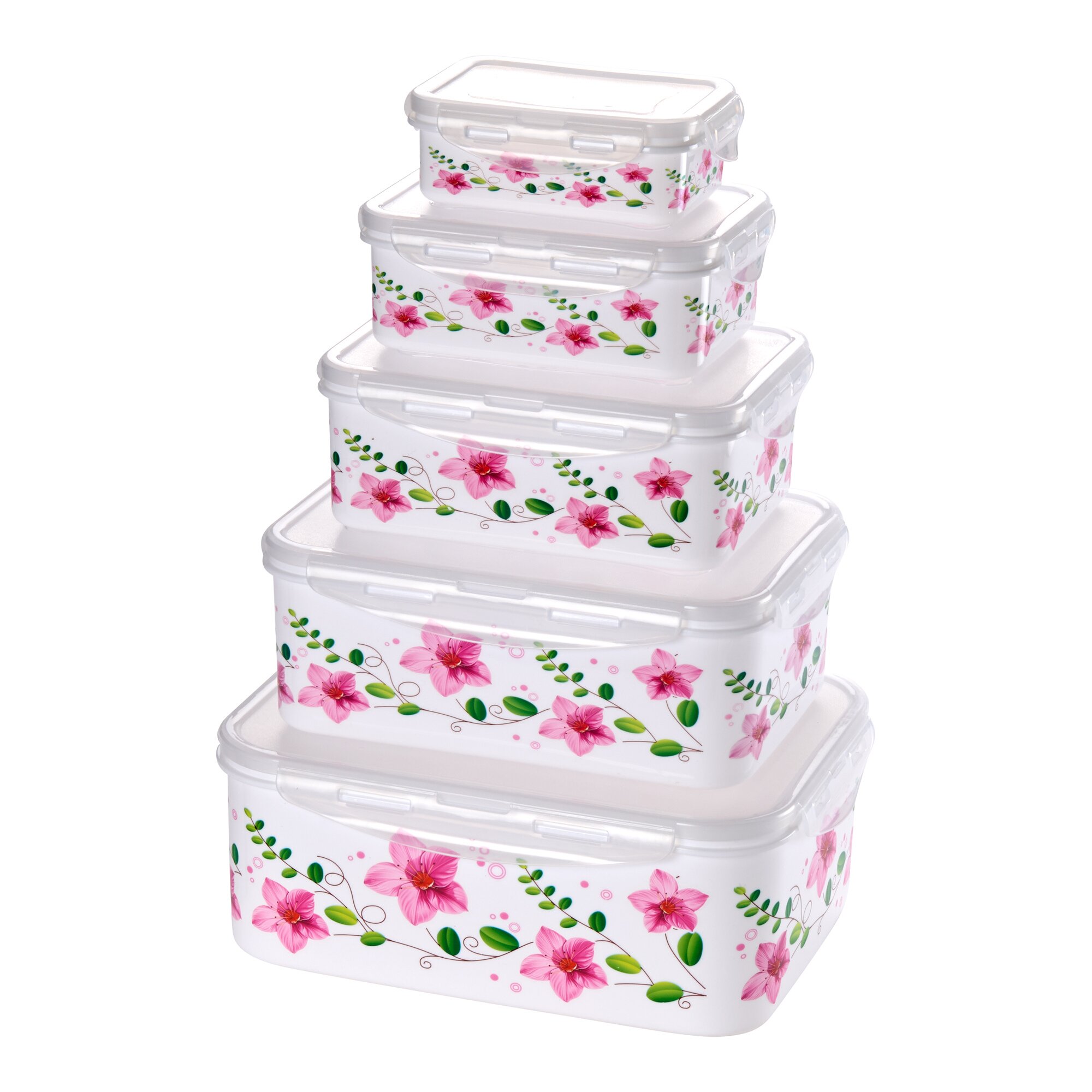 Image of Klickdosen-Set "Clematis", 10-teilig