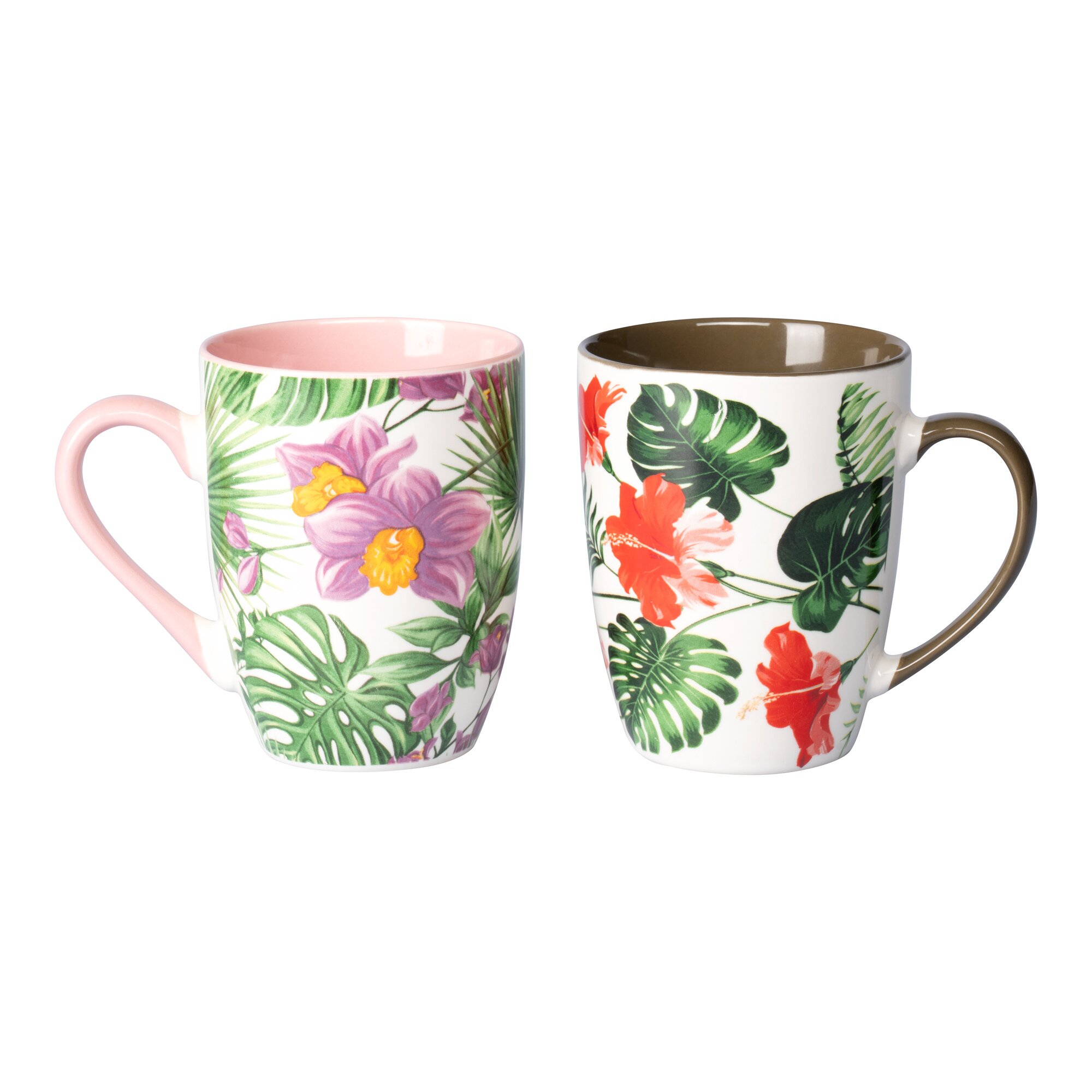 Kaffee-Becher „Tropical“, 2 Stück je 320ml