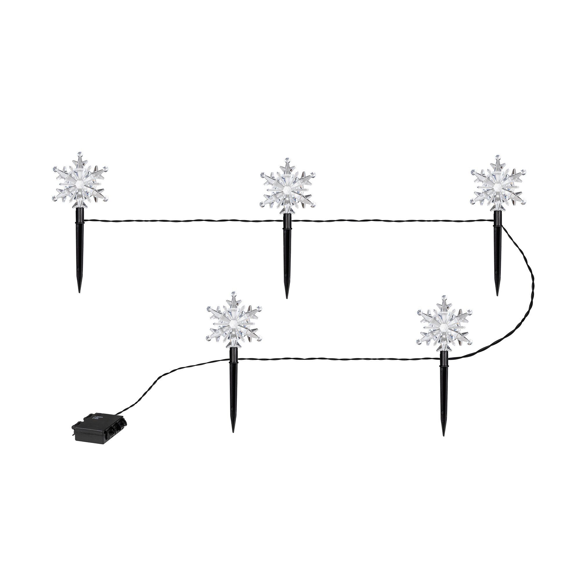 Piquet de jardin LED «Flocons de neige»